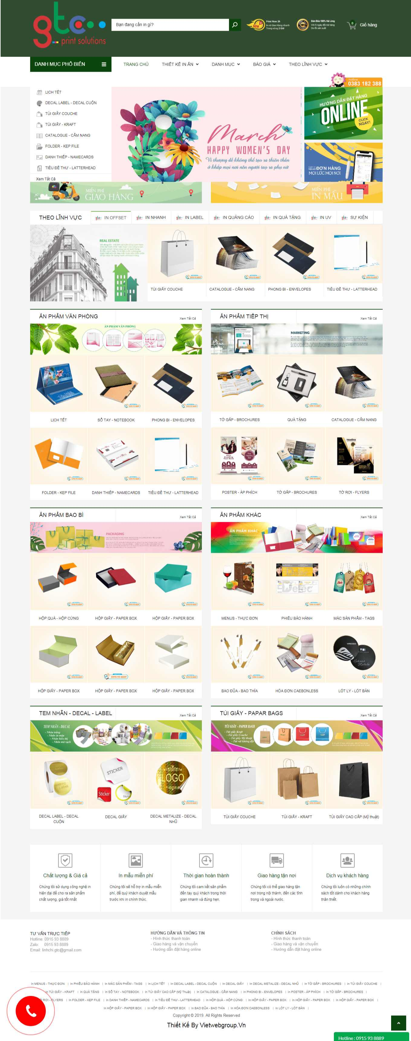 Thiết Kế Website In Ấn ingtc.vn