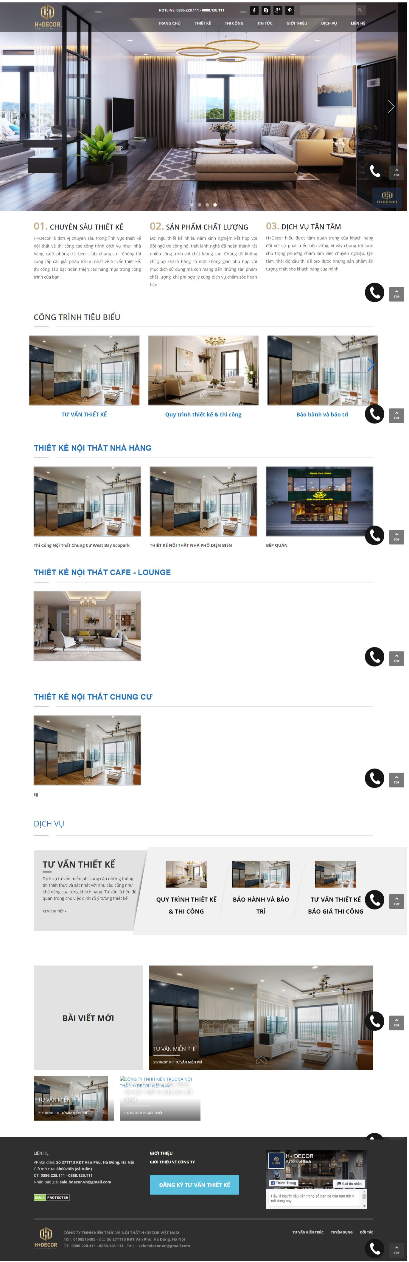 Thiết Kế Website Kiến Trúc Và Nội Thất