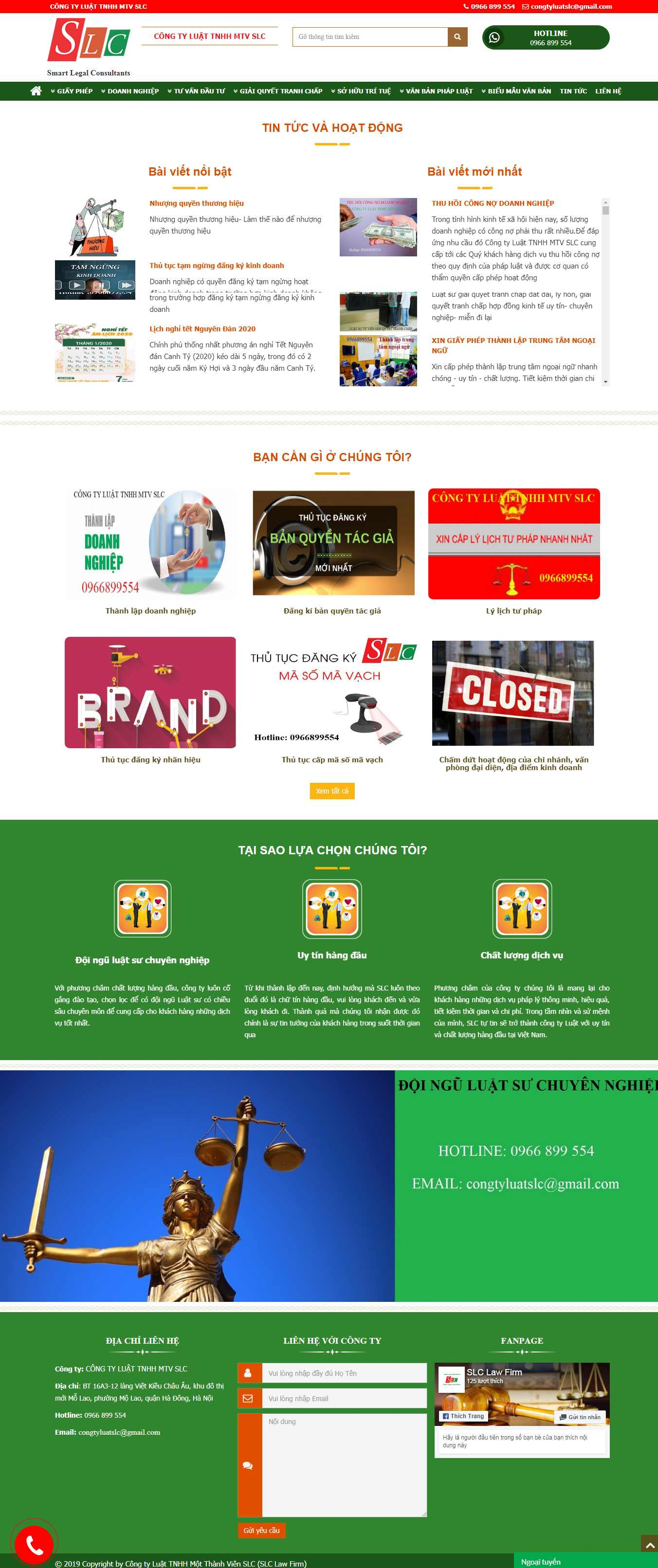 Thiết Kế Web Luật SLC