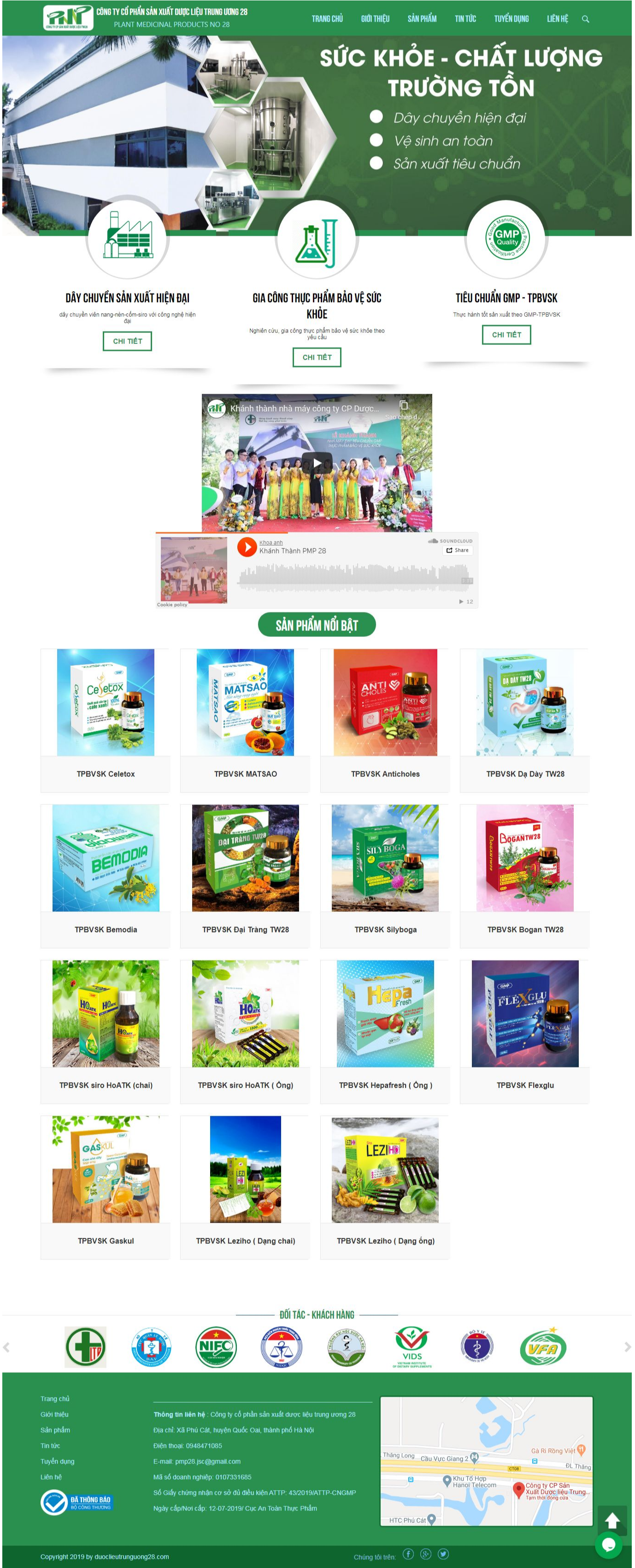 Thiết Kế Website Dược Liệu Trung Ương 28