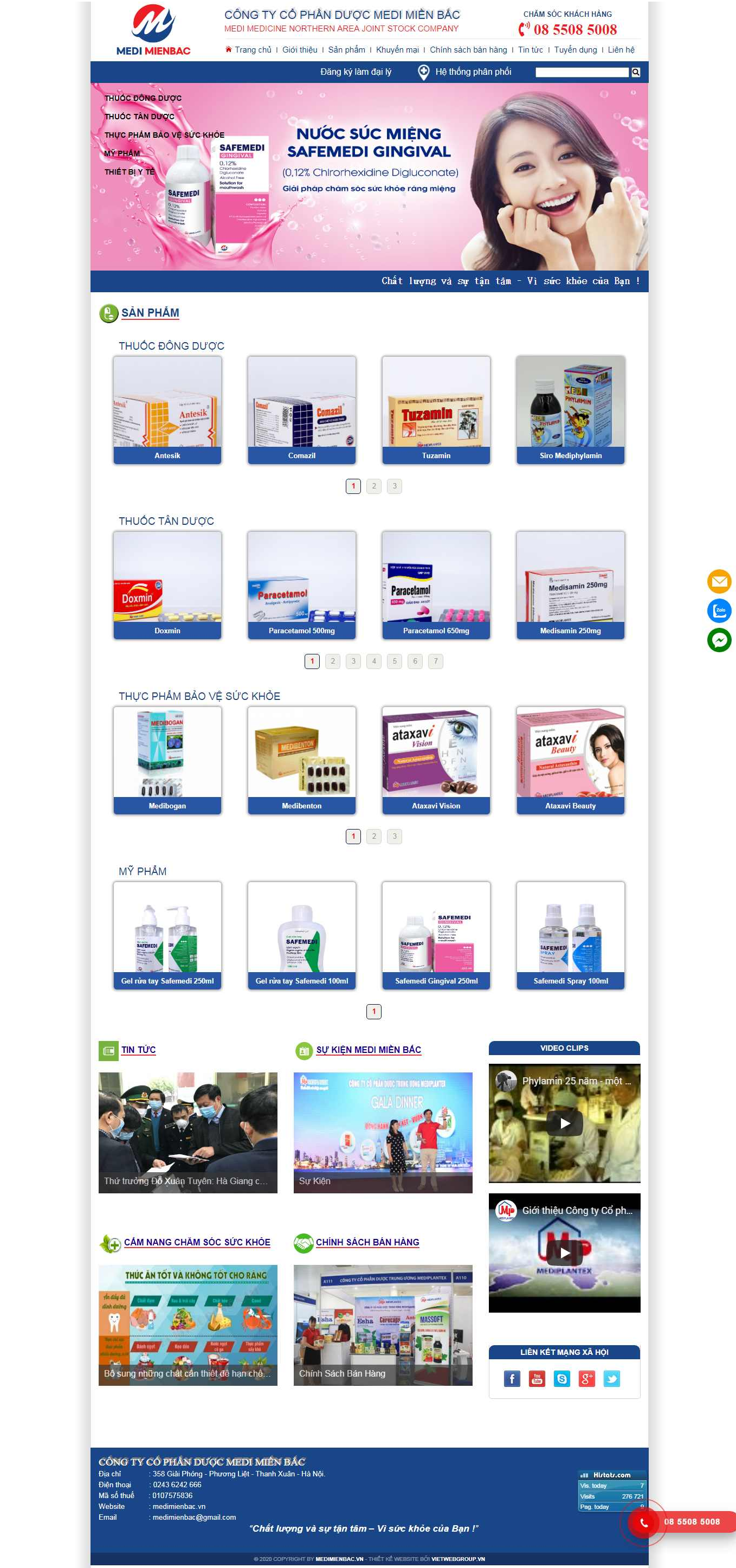 Thiết Kế Website medimienbac.vn
