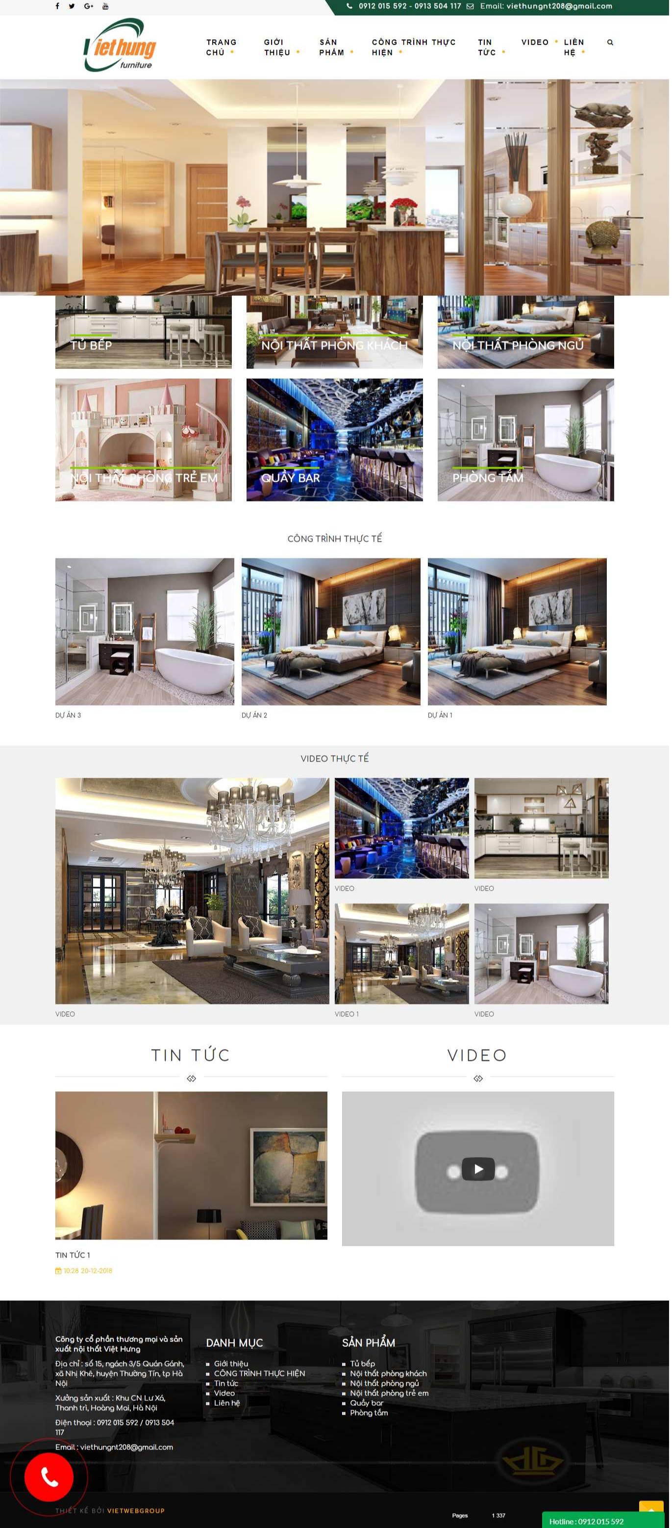 Thiết Kế Website noithatviethuong.vn