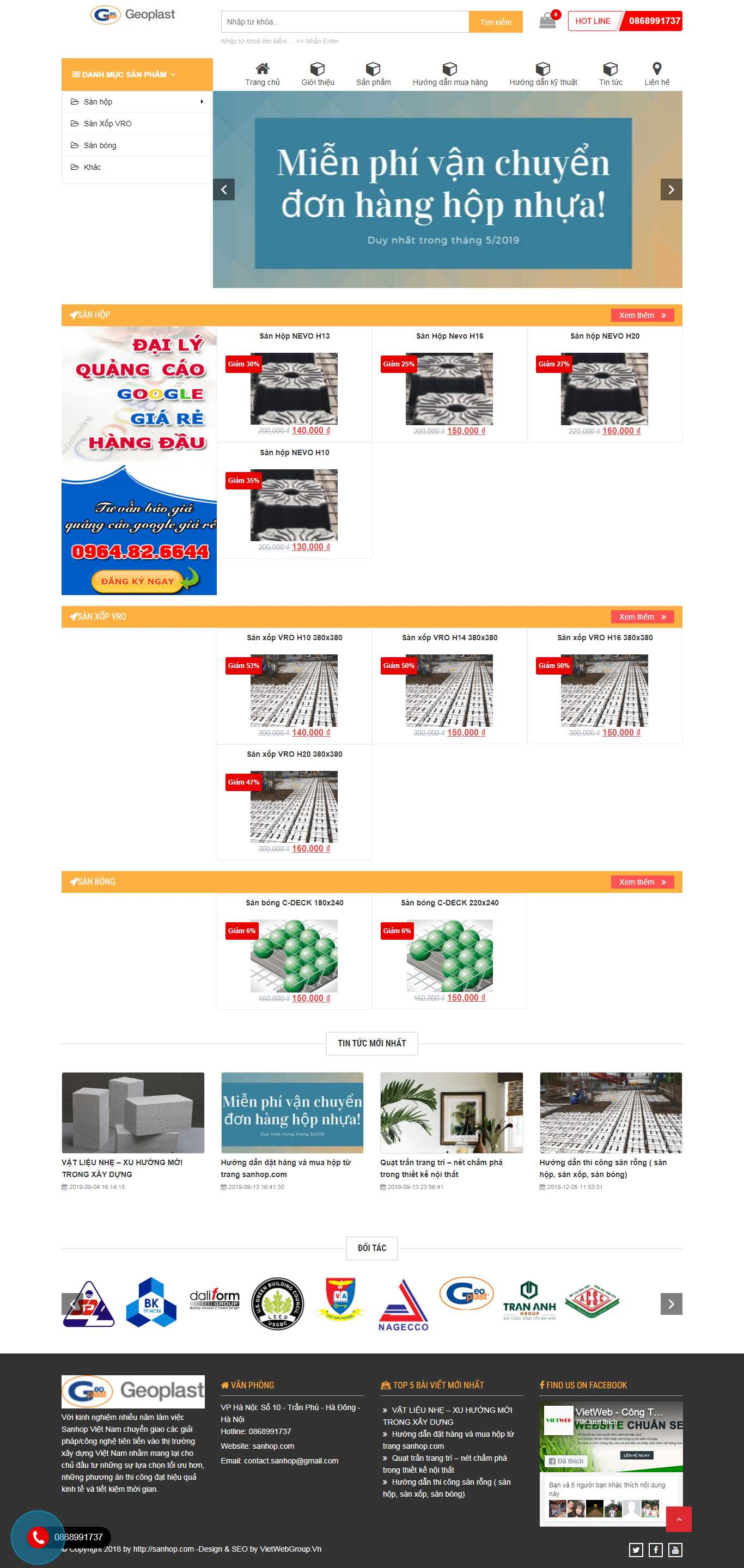 Thiết Kế Web sanhop.com