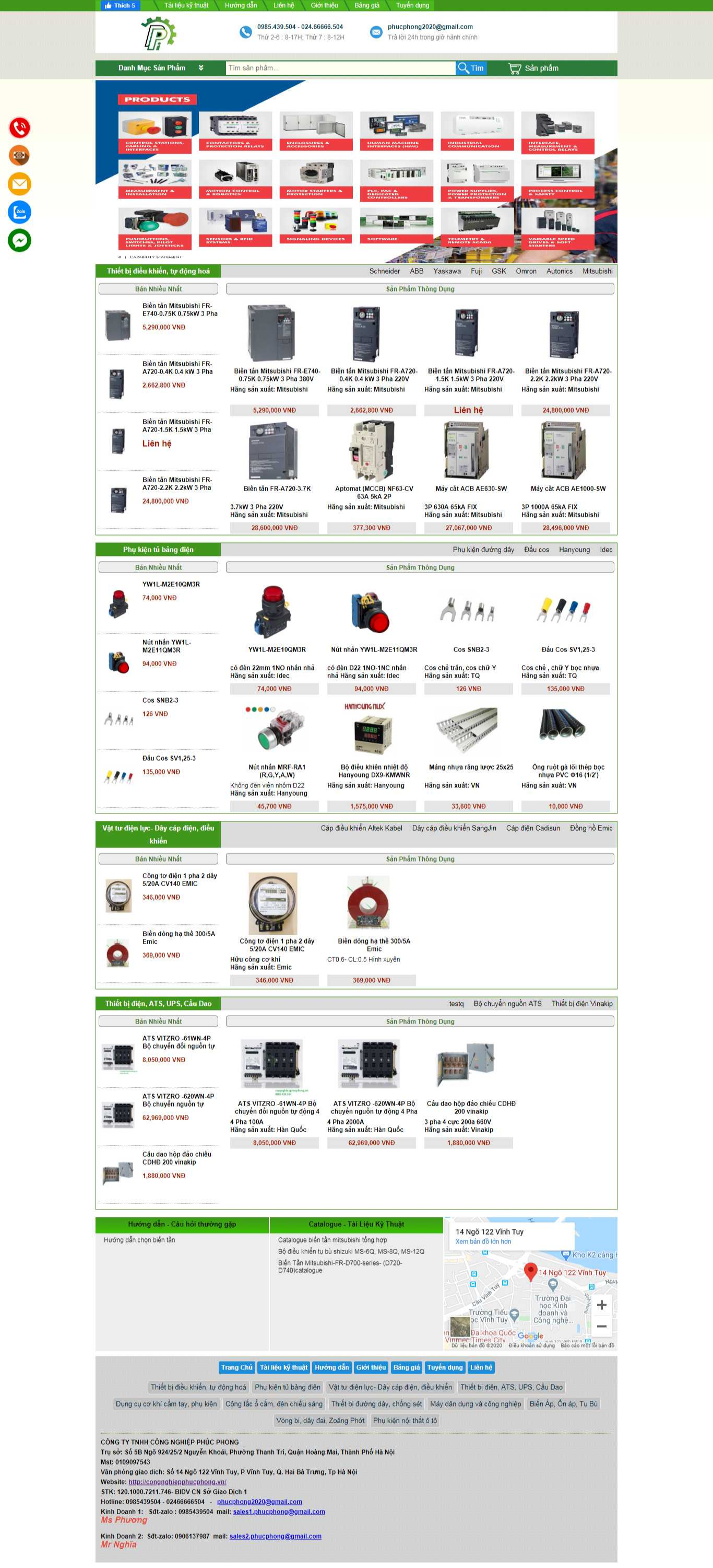 Thiết Kế Website congnghiepphucphong.vn