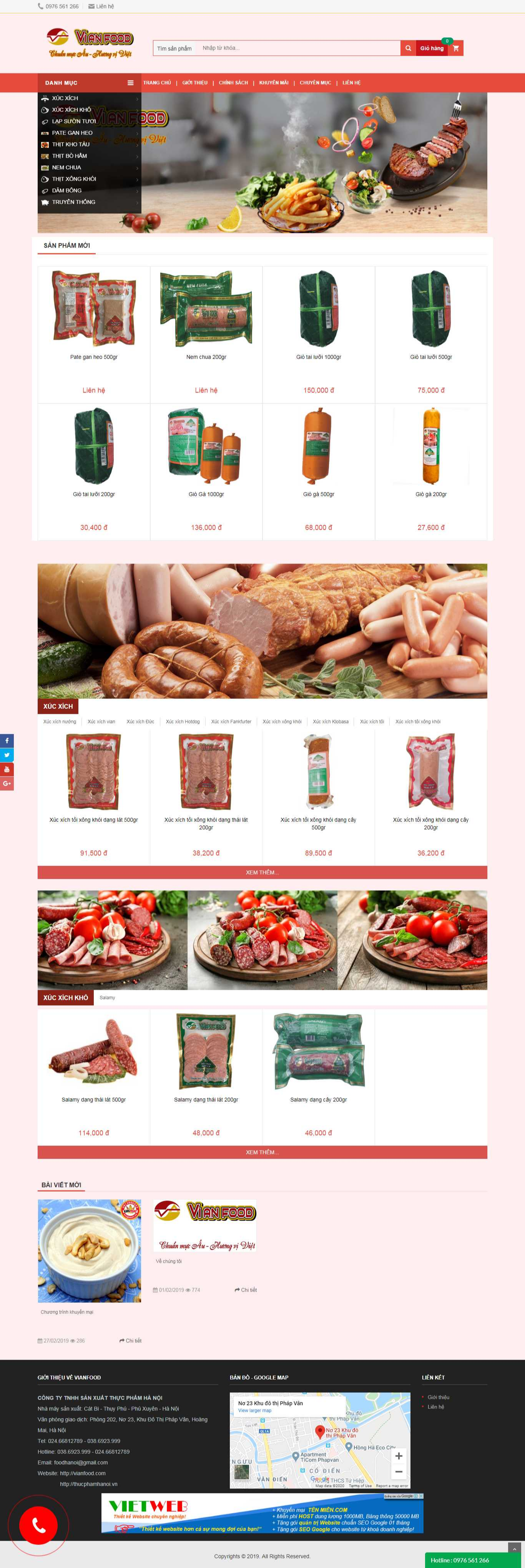 Thiết Kế Website vianfood.com.vn