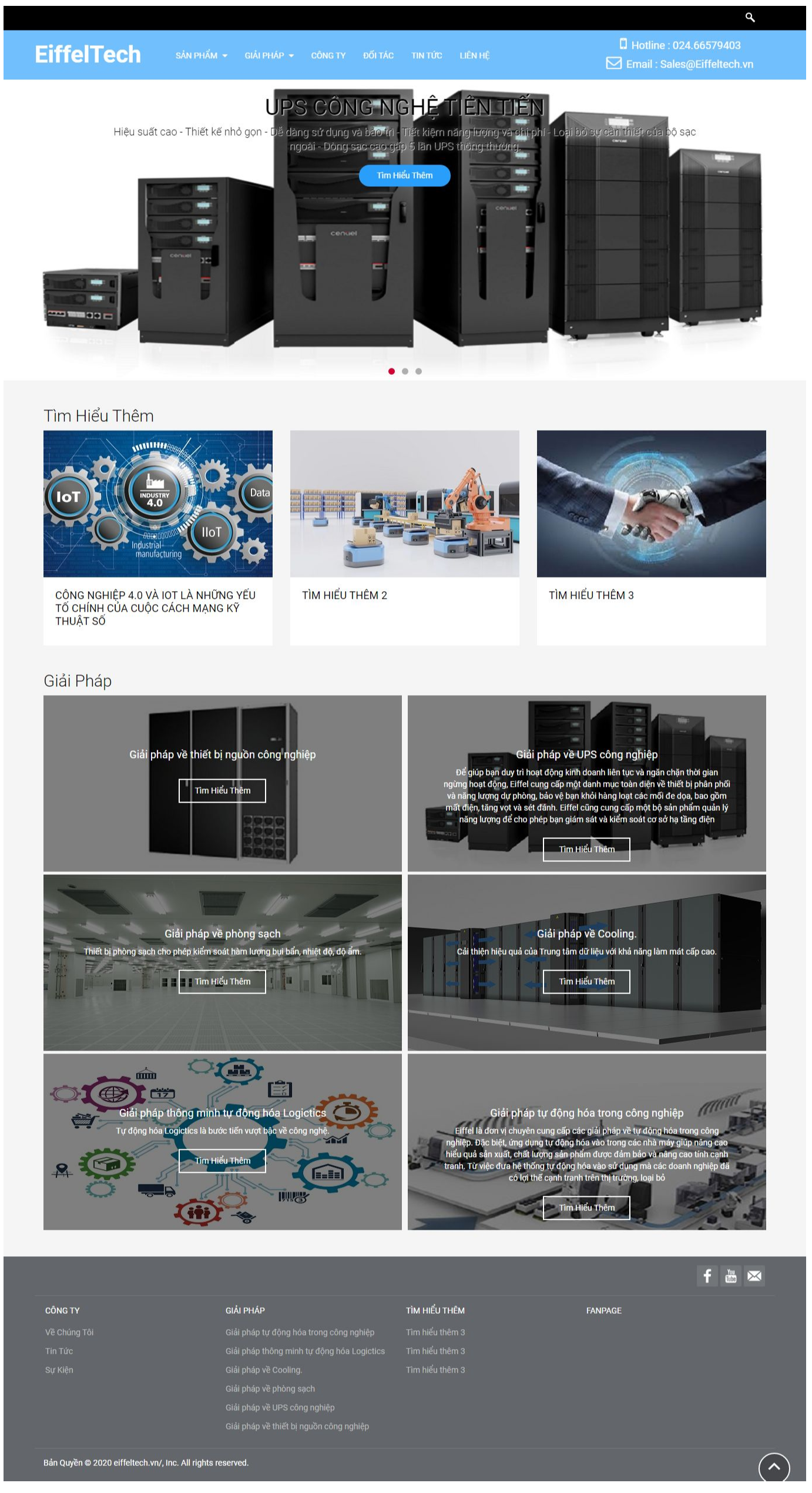 Thiết Kế Website Công Ty Eiffeltech