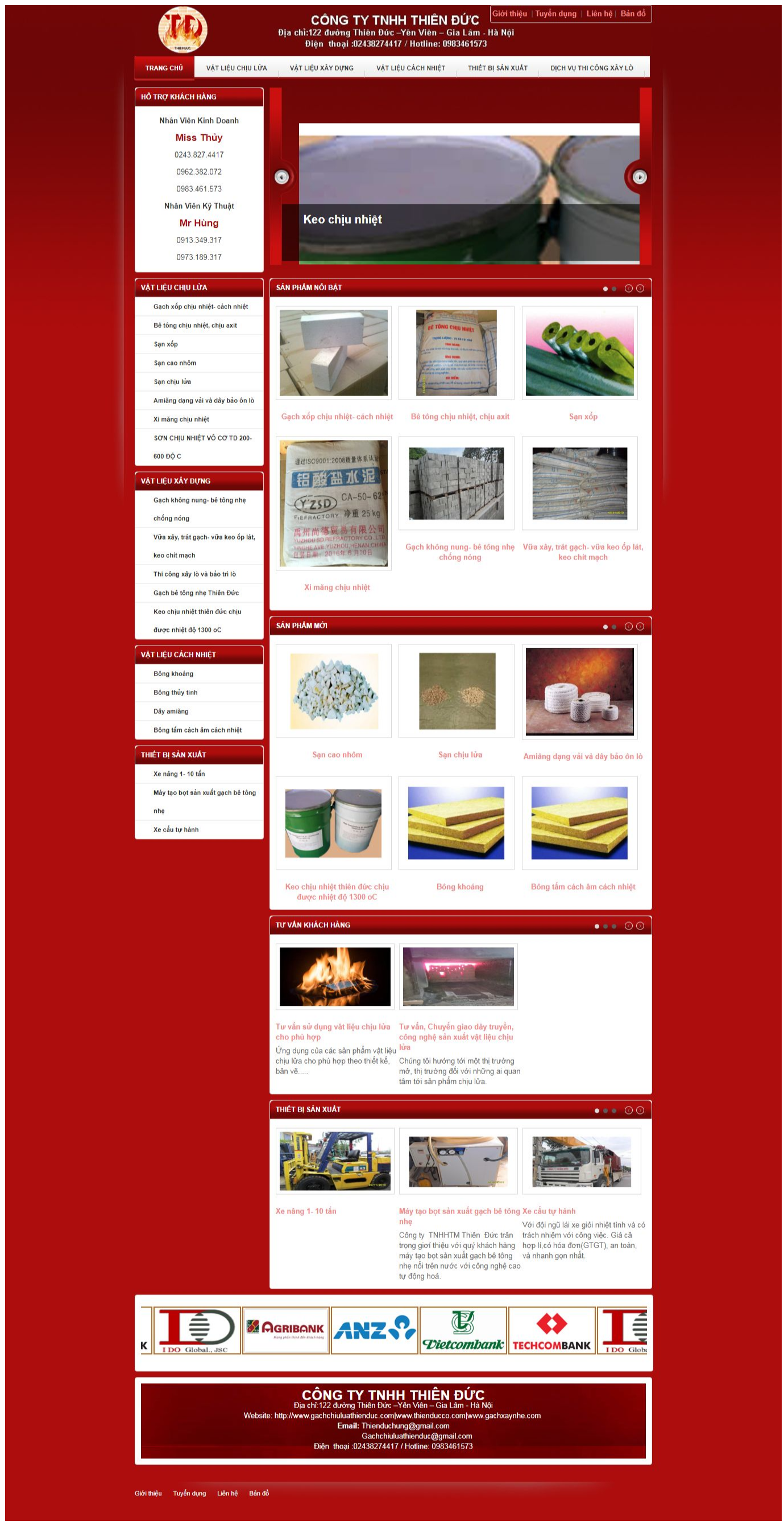 Thiết Kế Website Công Ty TNHH Thiên Đức