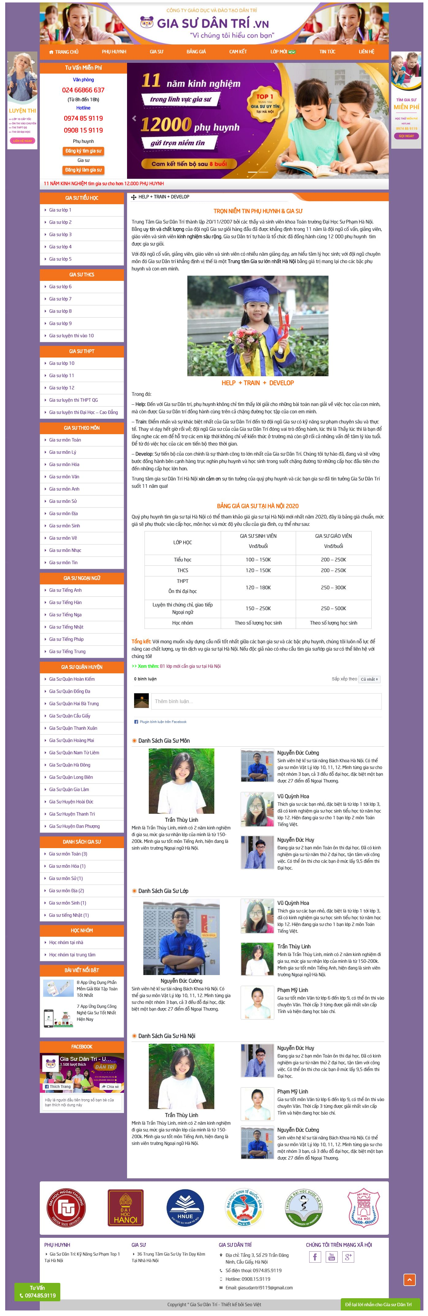 Thiết Kế Website Gia Sư Dân Chí.