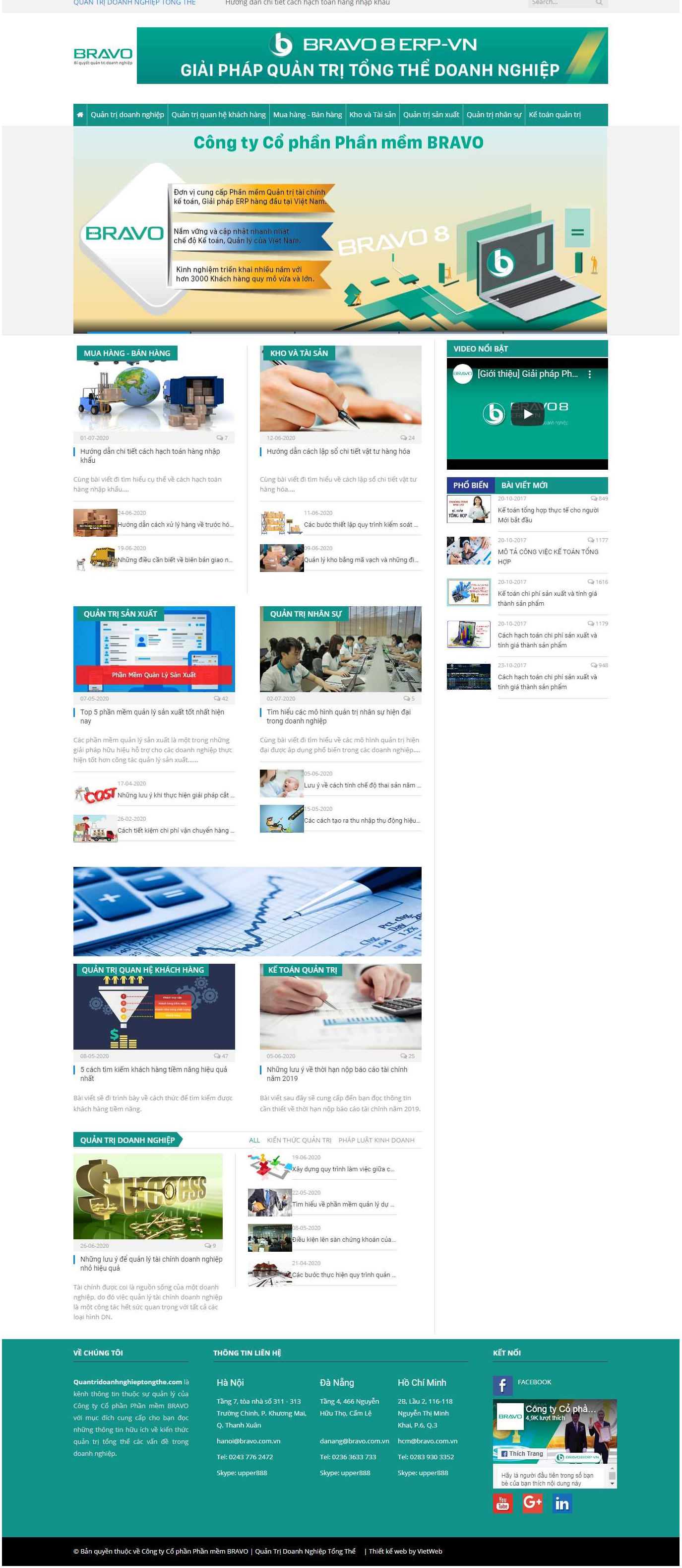 Thiết kế website quản trị doanh nghiệp tổng thể