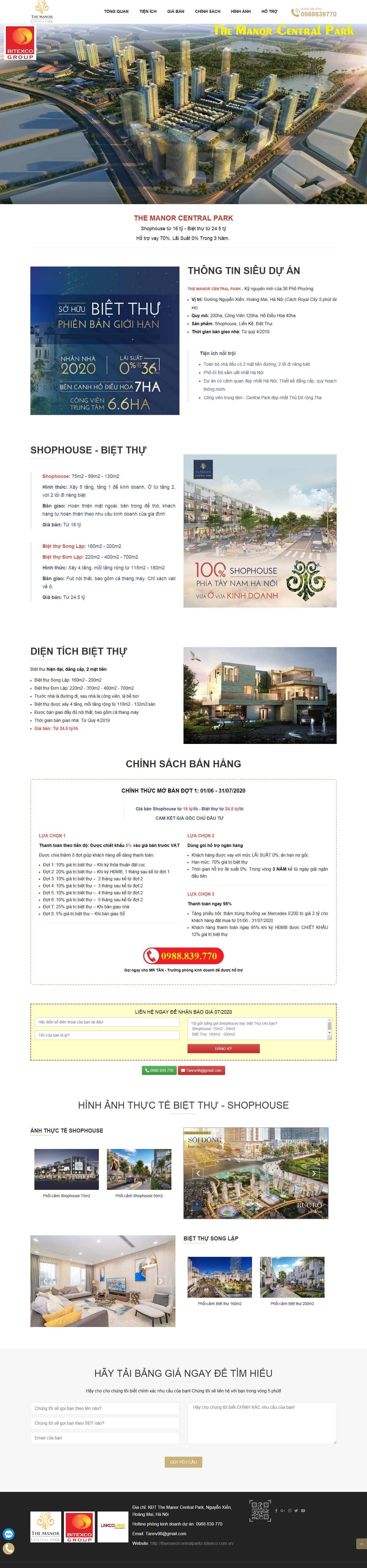 Thiết kế landing page bất động sản