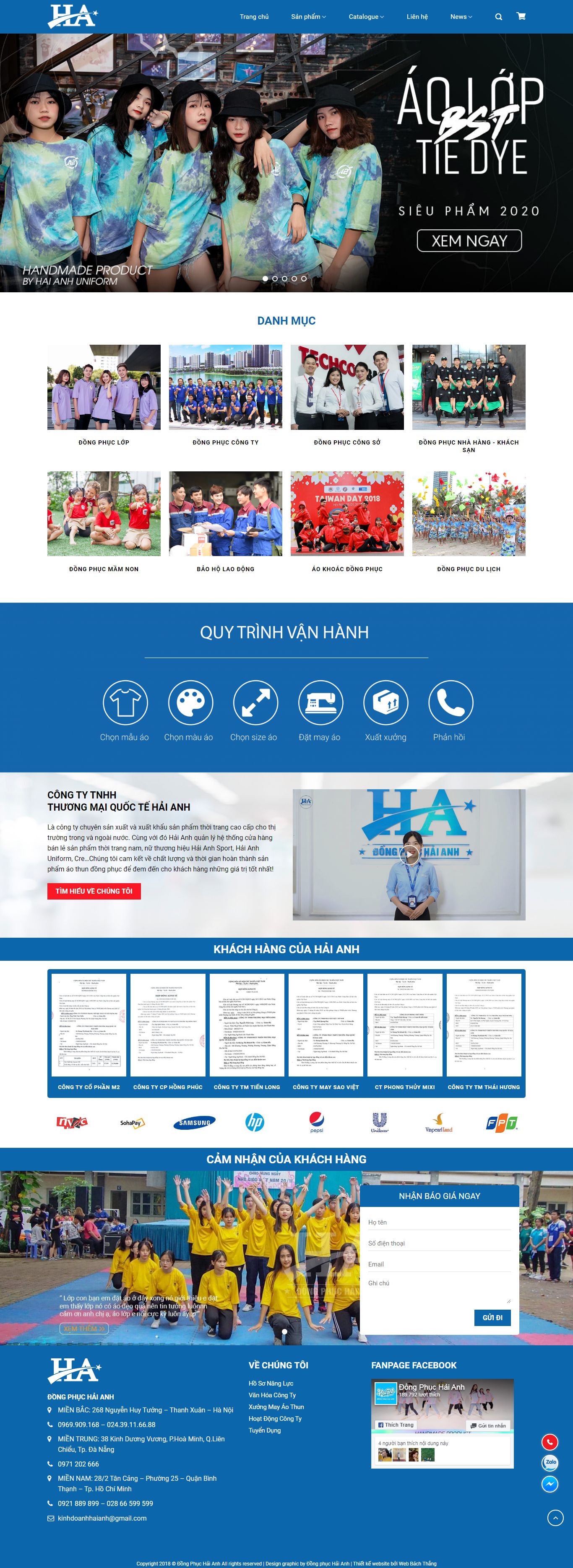 Thiết kế Website đồng phục - dongphuchaianh.com - VietWebGroup.Vn