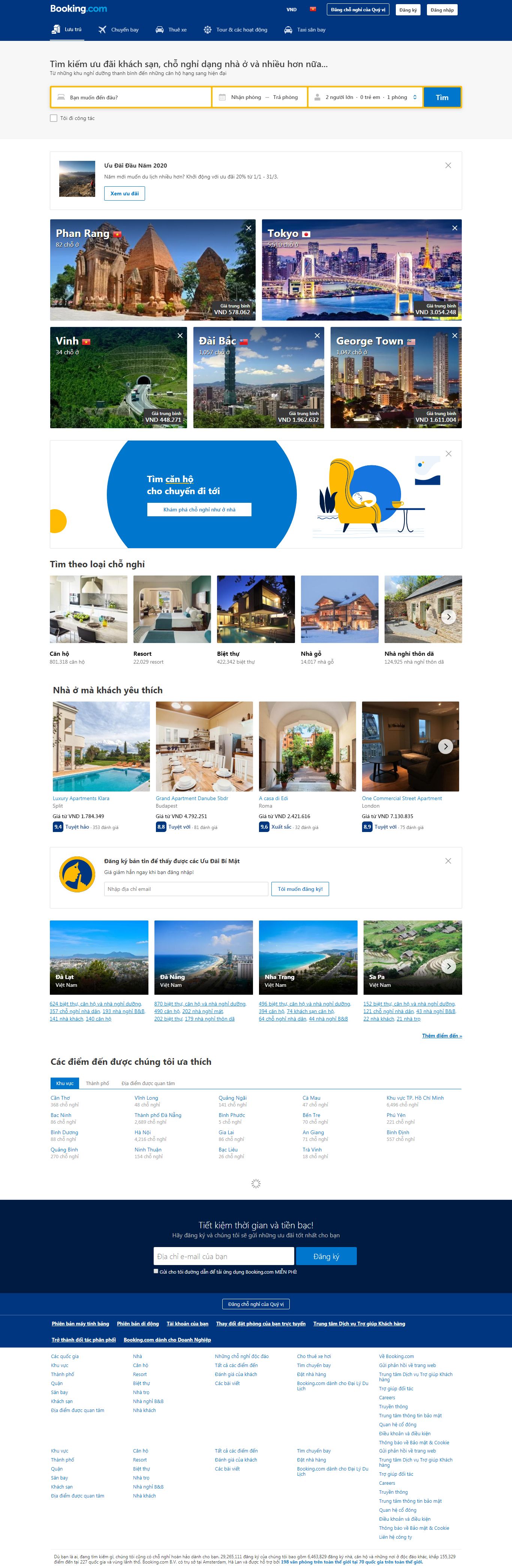 Thiết kế Website Khách sạn - www.booking.com - VietWebGroup.Vn