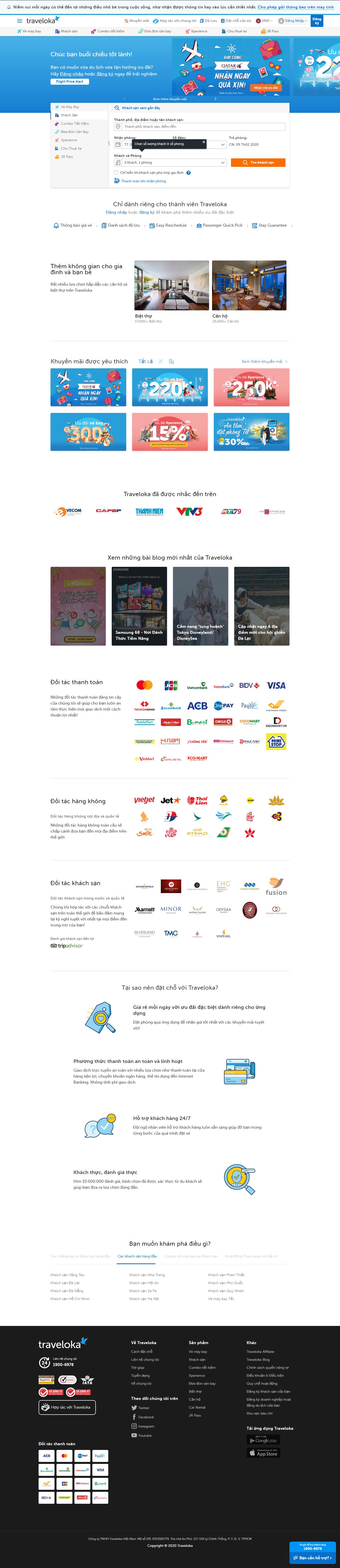 Thiết kế Website Khách sạn - www.traveloka.com - VietWebGroup.Vn