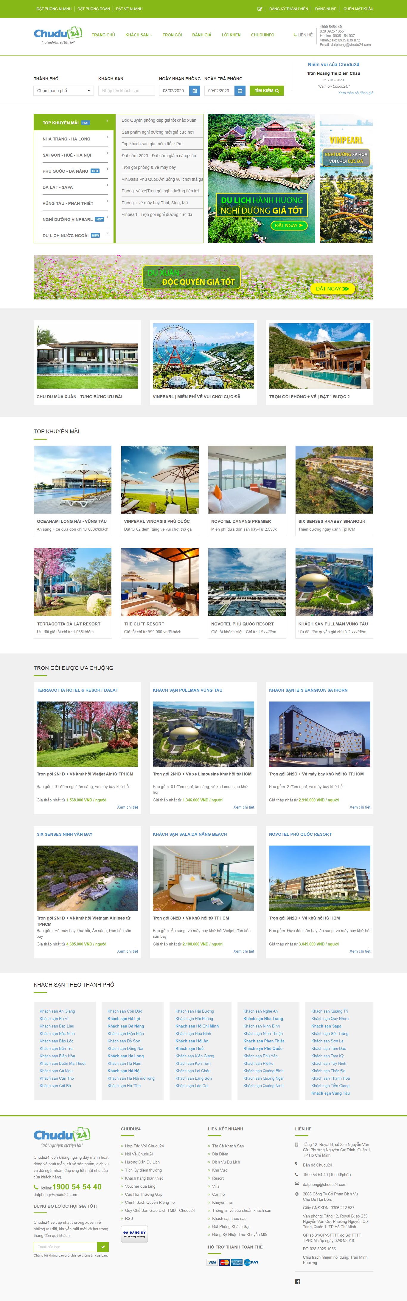 Thiết kế Website Khách sạn - www.chudu24.com - VietWebGroup.Vn
