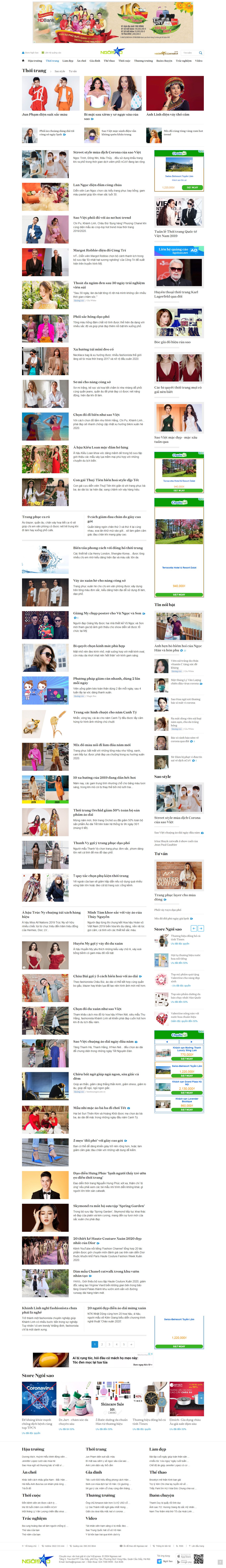 Thiết kế Website thời trang - ngoisao.net - VietWebGroup.Vn