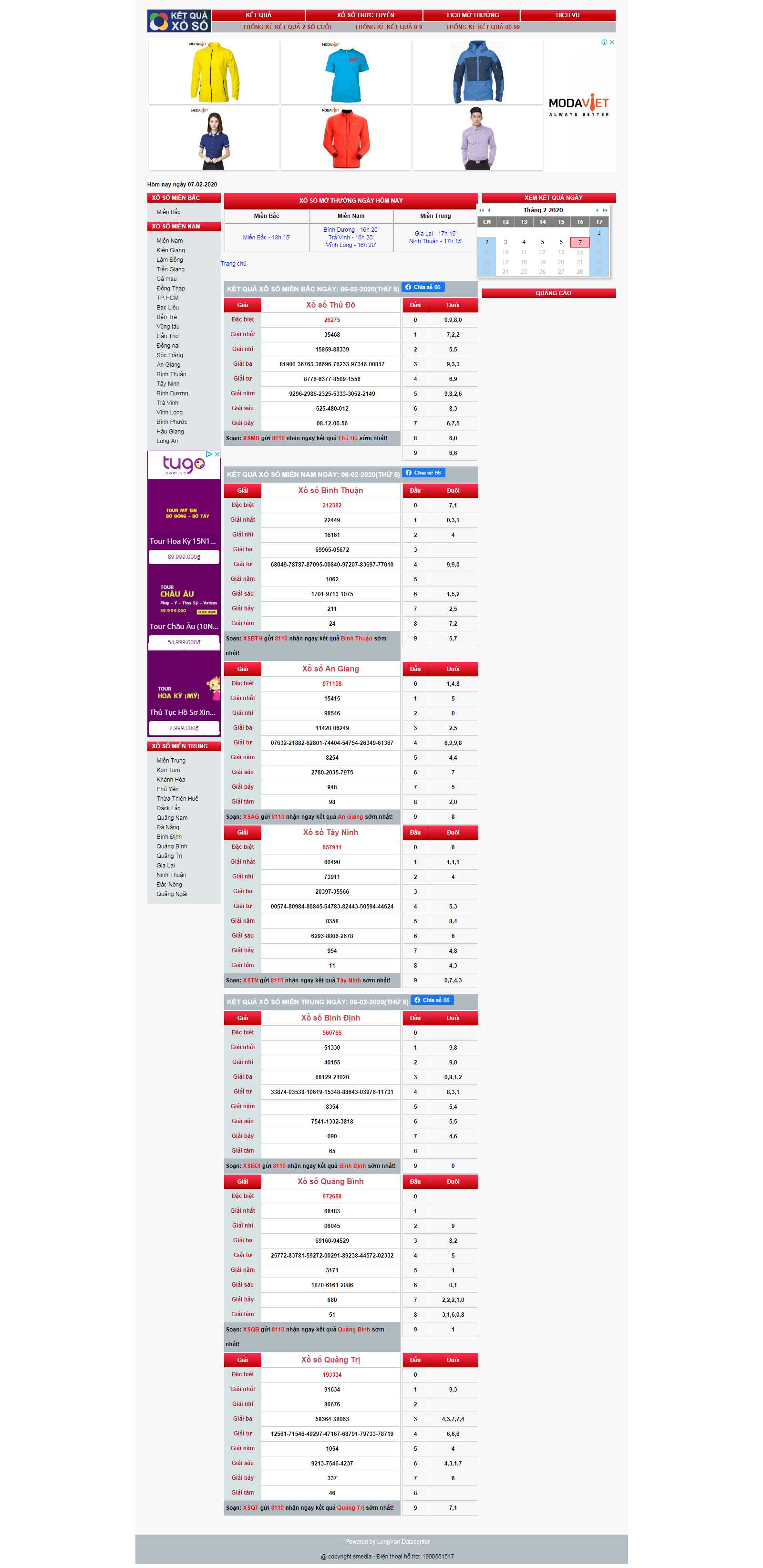 Thiết kế Website xổ số - www.kqxs.vn - VietWebGroup.Vn