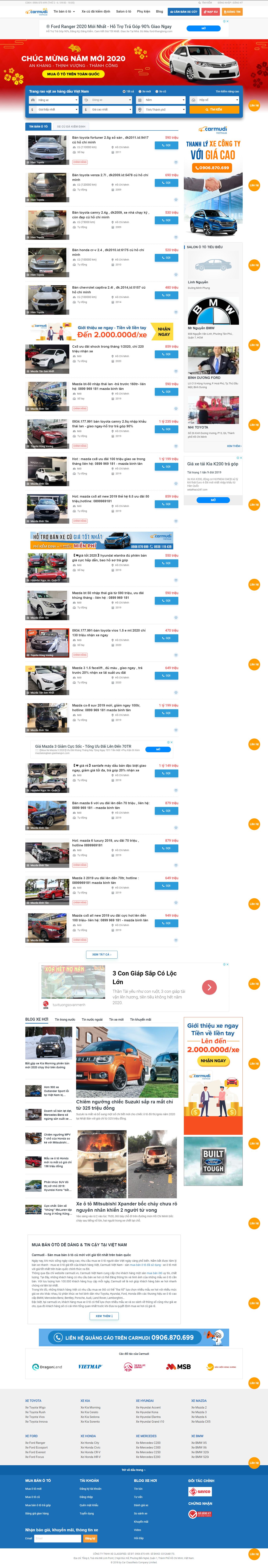 Thiết kế Website xe hơi - www.carmudi.vn - VietWebGroup.Vn
