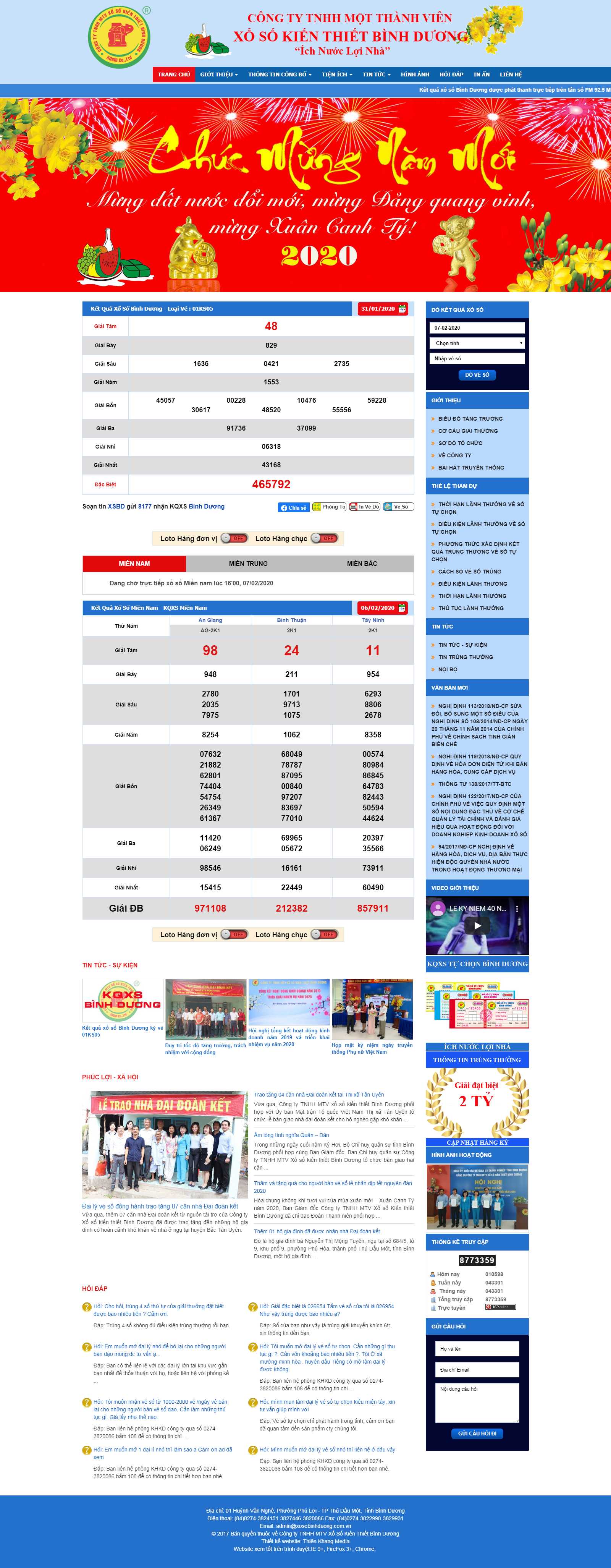 Thiết kế Website xổ số - www.xosobinhduong.com.vn - VietWebGroup.Vn