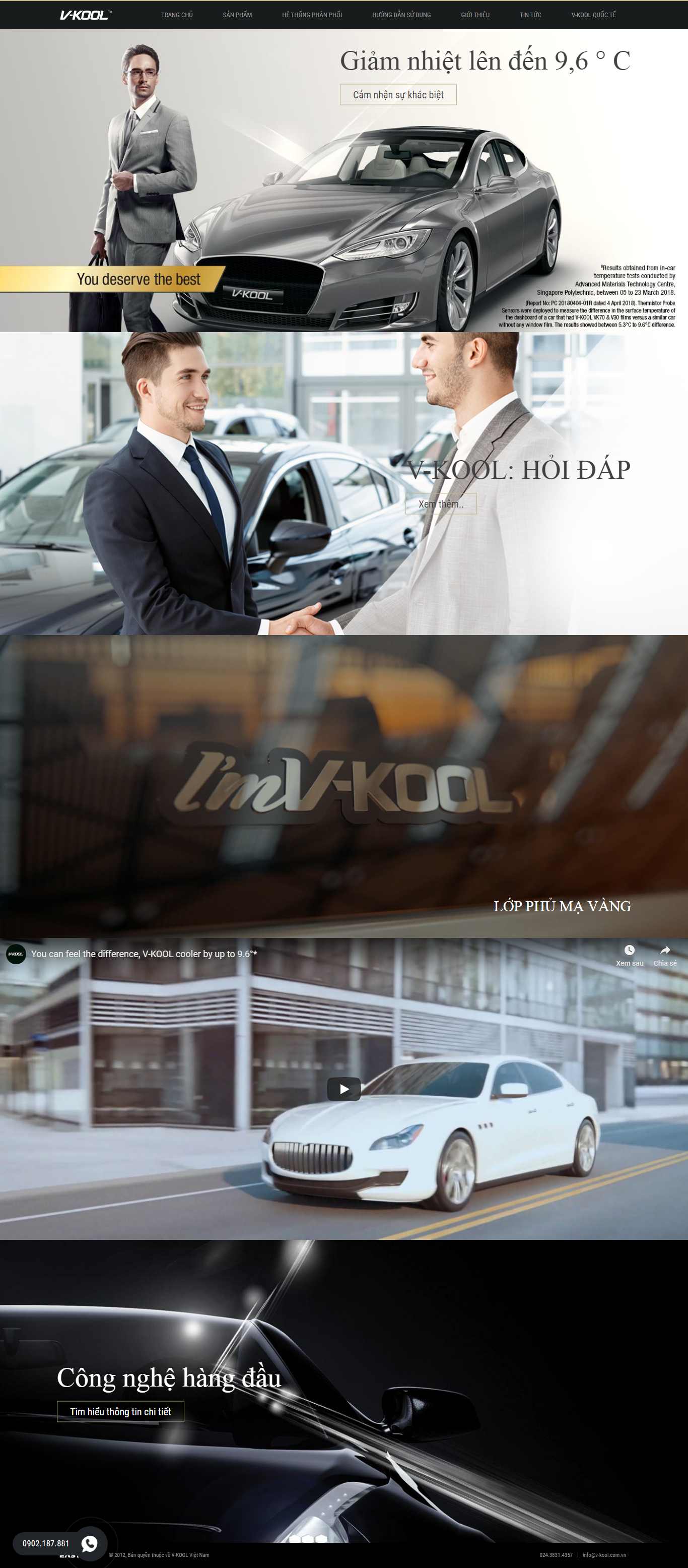 Thiết kế Website ô tô - www.v-kool.com.vn - VietWebGroup.Vn