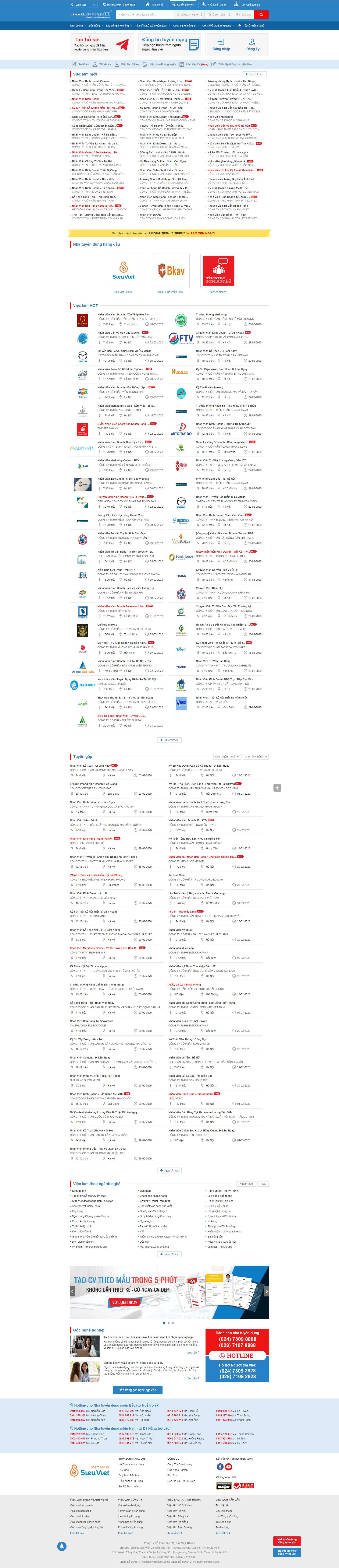 Thiết kế Website tuyển dụng - www.timviecnhanh.com - VietWebGroup.Vn