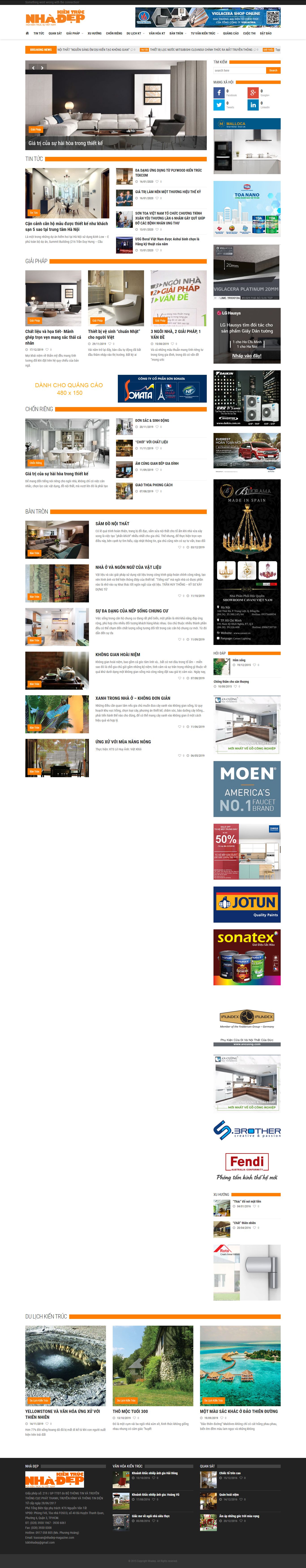 Thiết kế Website kiến trúc - www.tcnhadep.com - VietWebGroup.Vn
