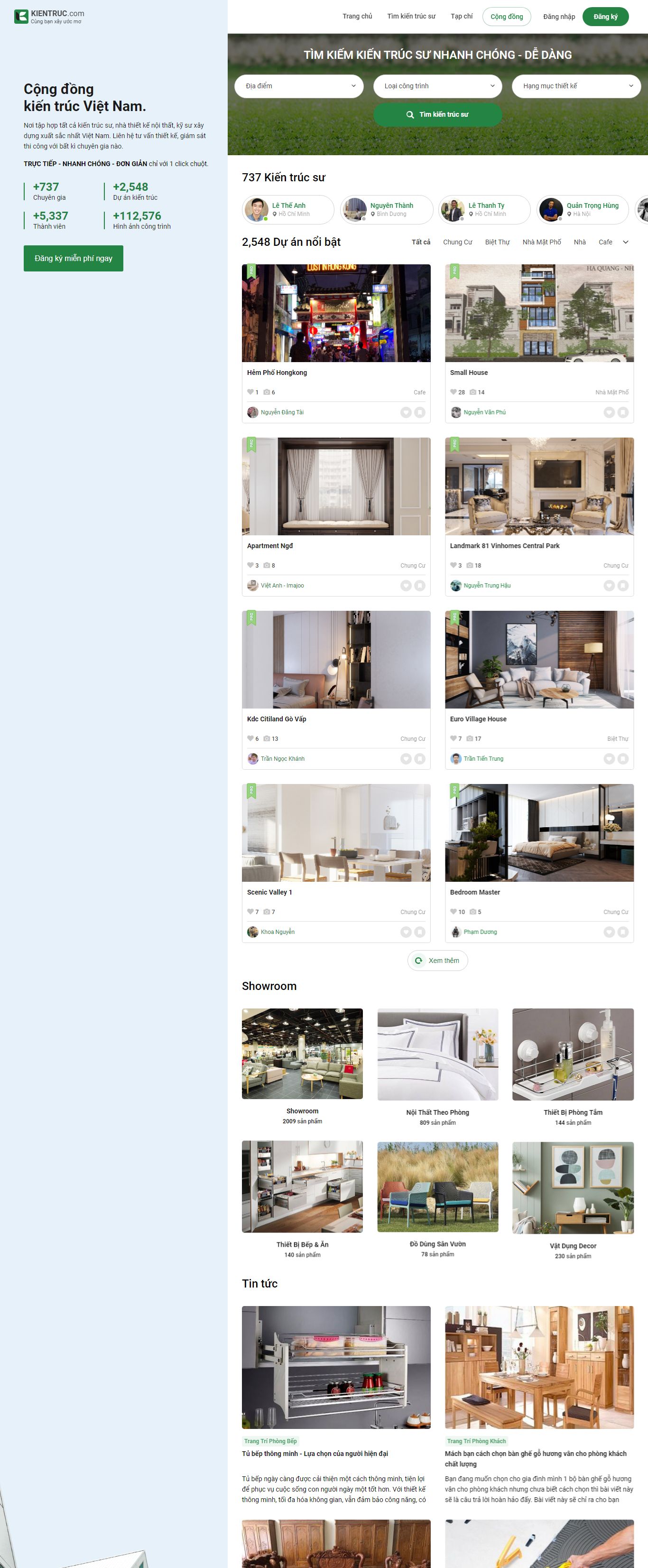 Thiết kế Website kiến trúc - www.kientruc.com - VietWebGroup.Vn