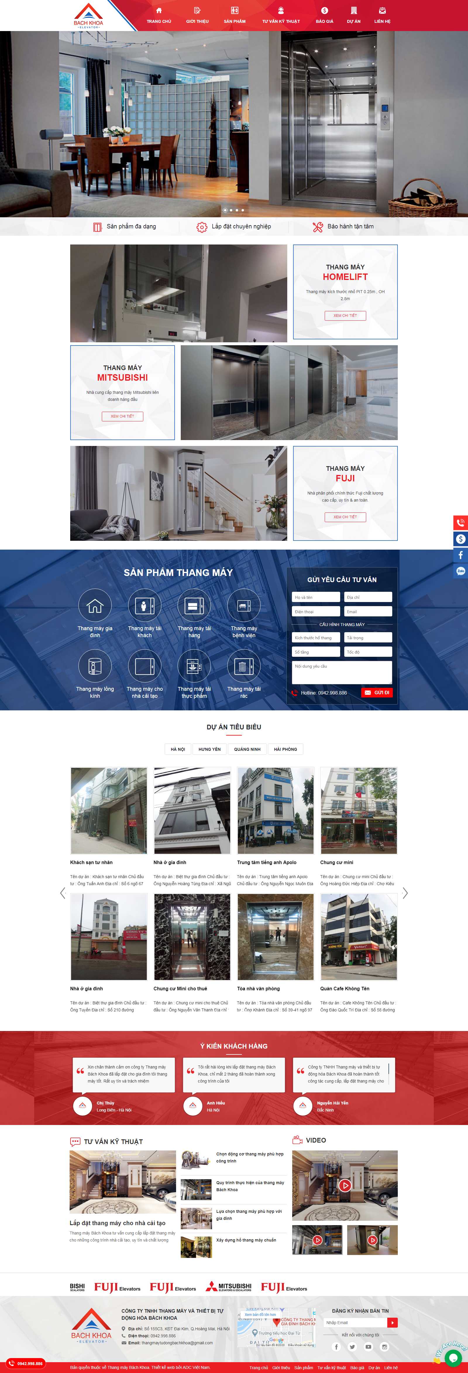 Thiết kế Website thang máy - thangmaytudong.com - VietWebGroup.Vn