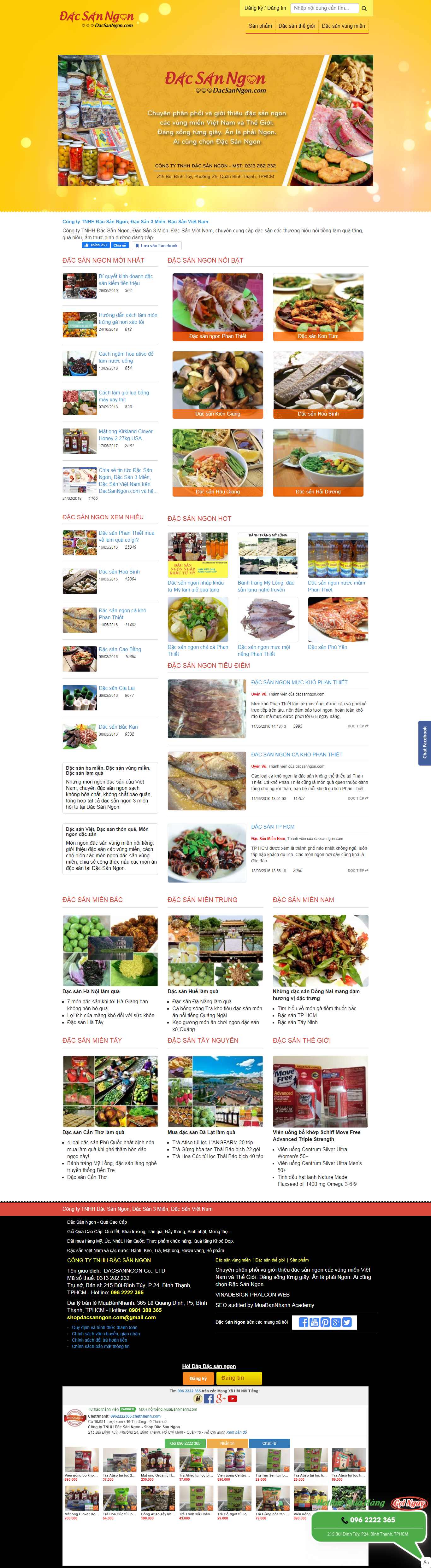 Thiết kế Website đặc sản - dacsanngon.com - VietWebGroup.Vn