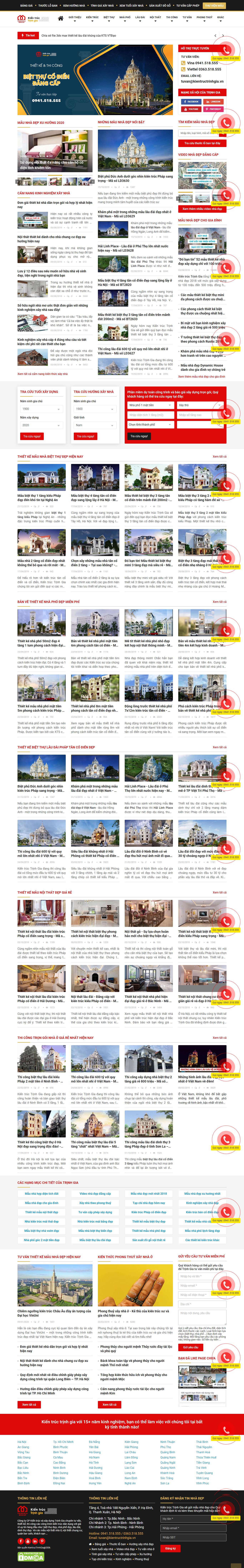 Thiết kế Website kiến trúc - kientructrinhgia.vn - VietWebGroup.Vn