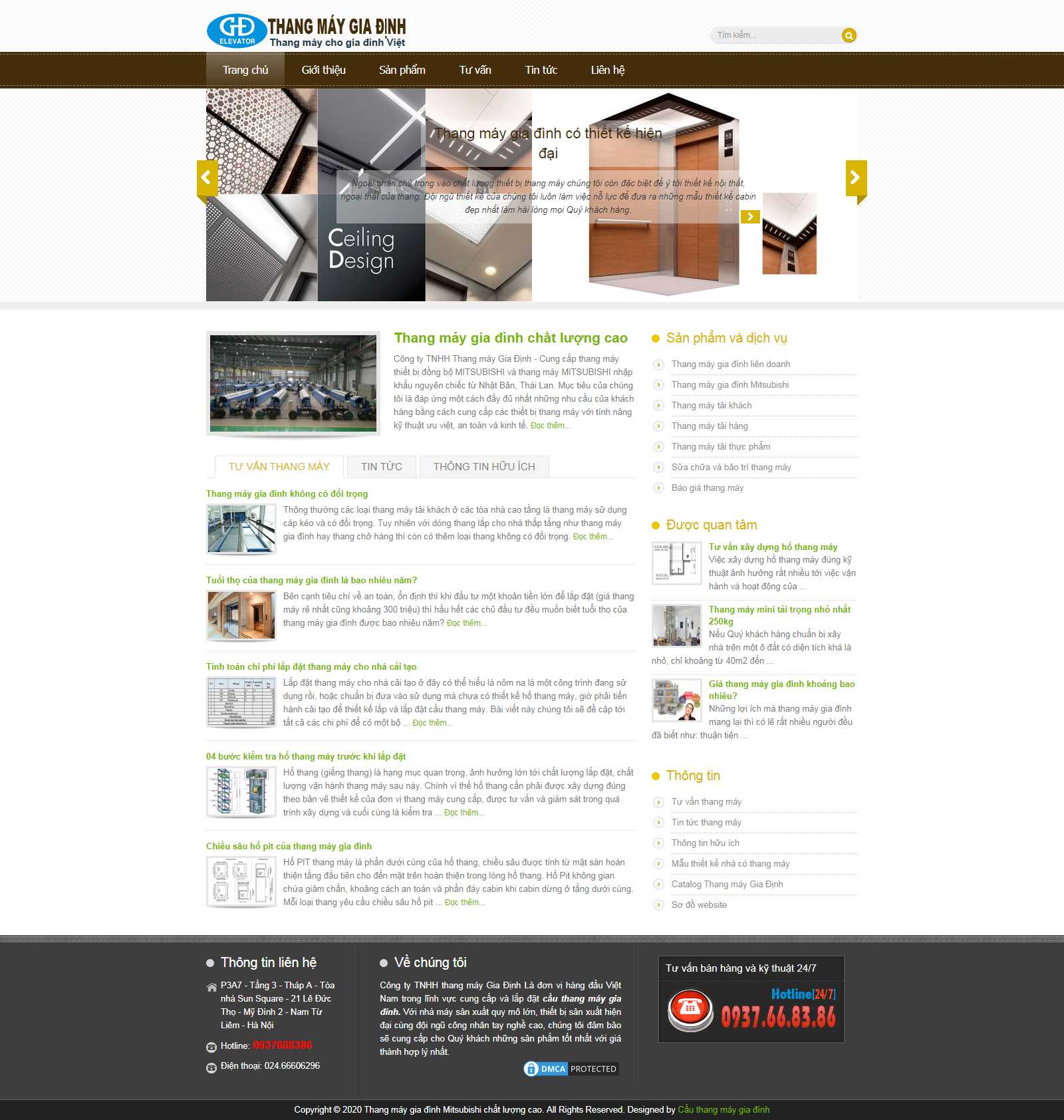 Thiết kế Website thang máy - cauthangmay.com - VietWebGroup.Vn
