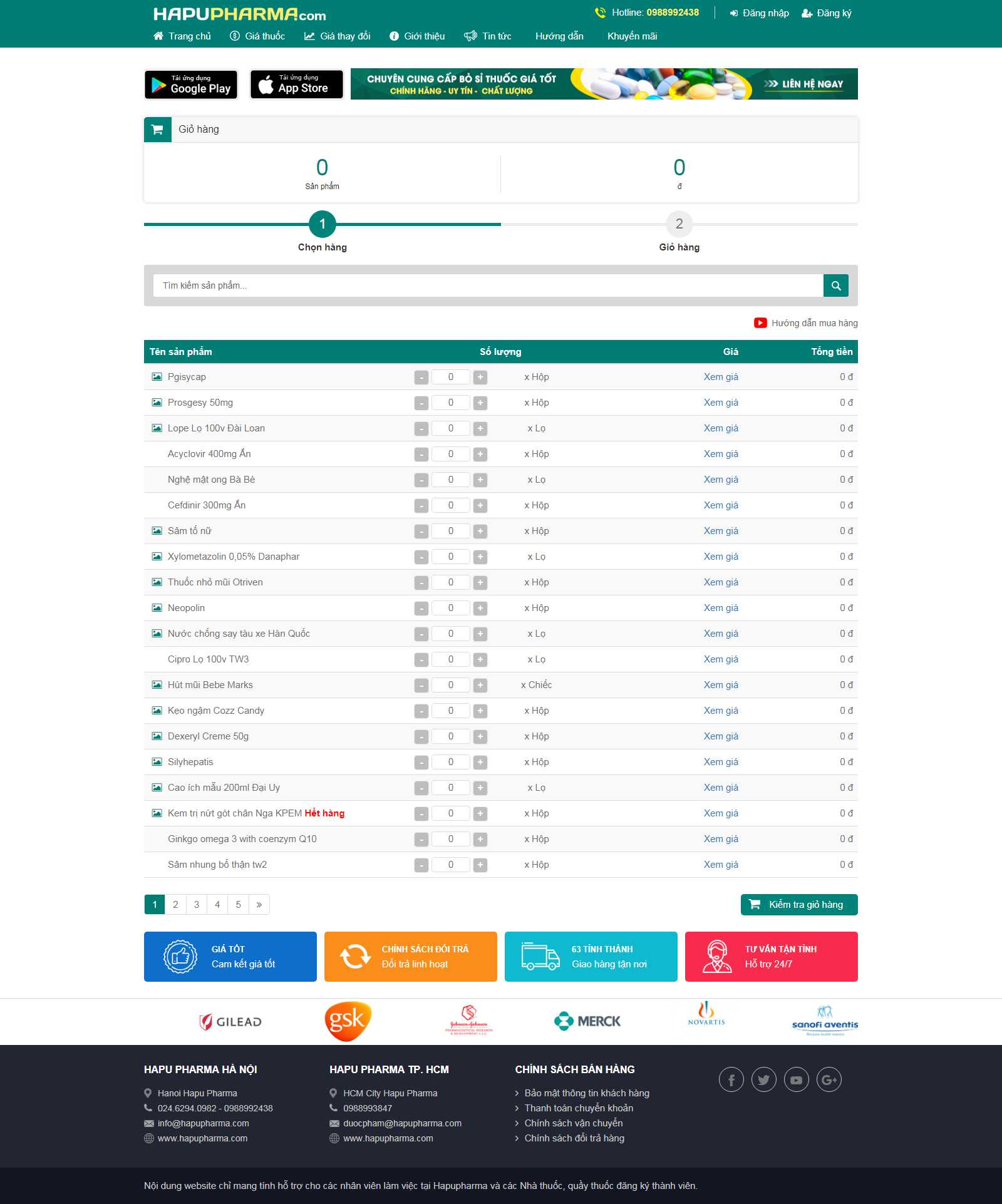 Thiết kế Website quầy thuốc - hapupharma.com - VietWebGroup.Vn