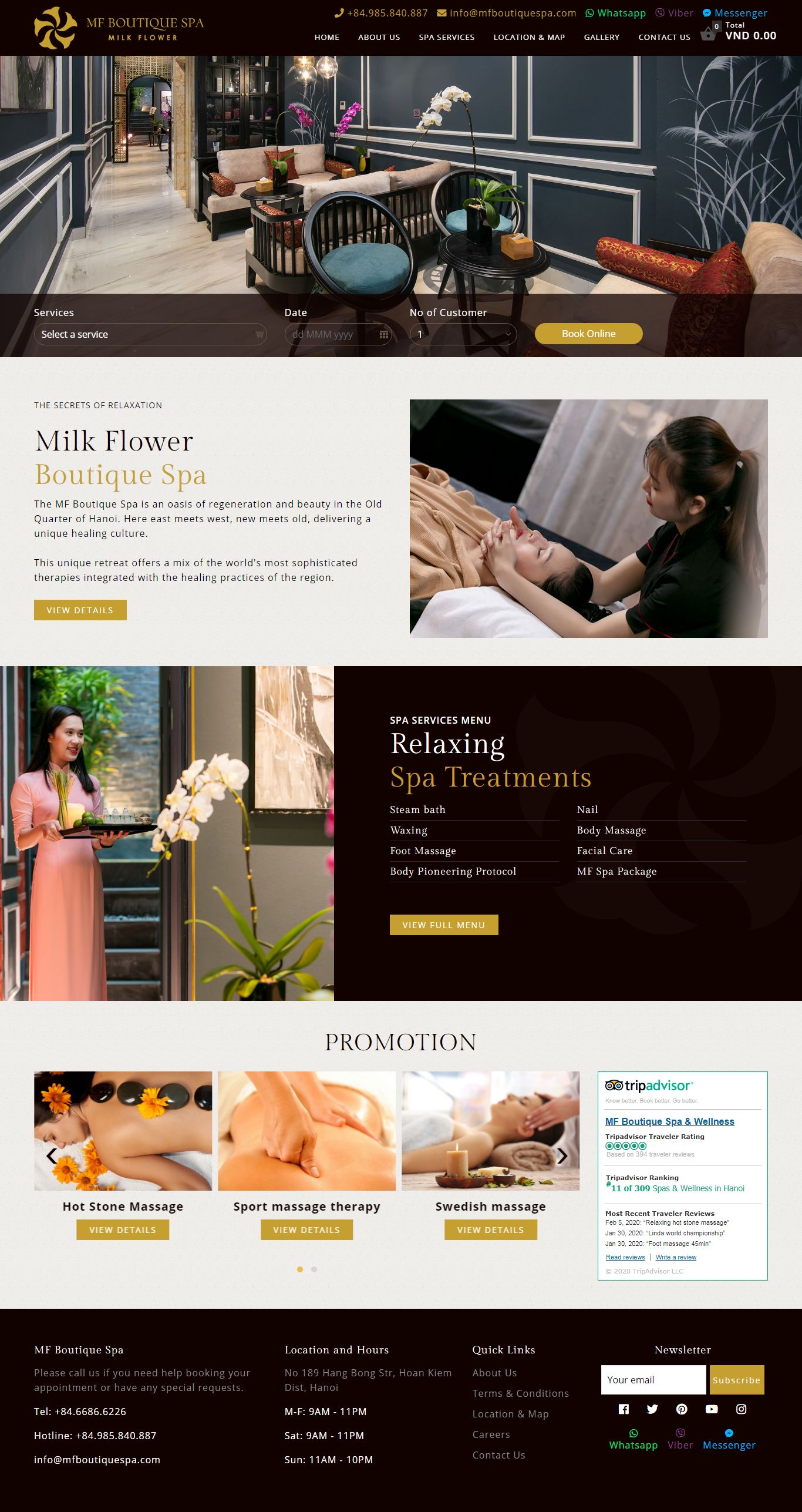 Thiết kế Website spa - www.mfboutiquespa.com - VietWebGroup.Vn