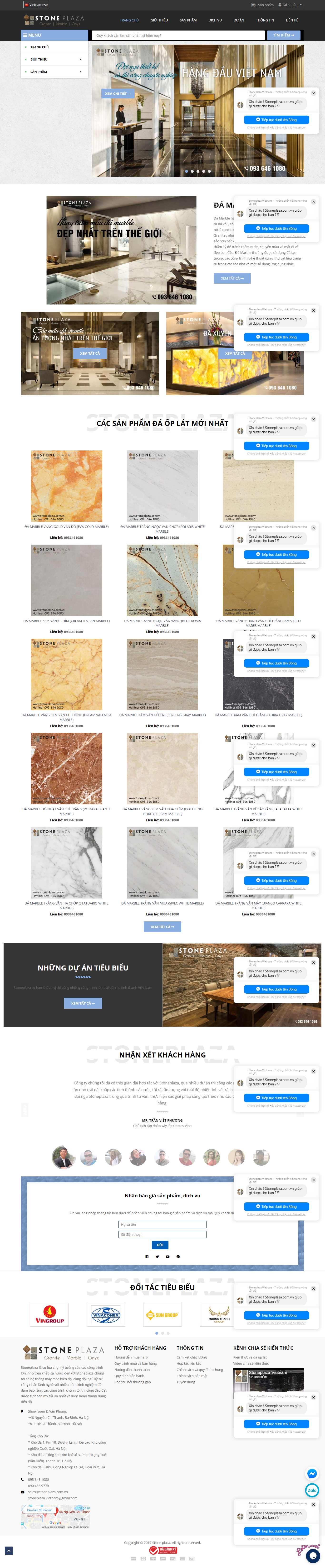 Thiết kế Website đá ốp lát - stoneplaza.com.vn - VietWebGroup.Vn