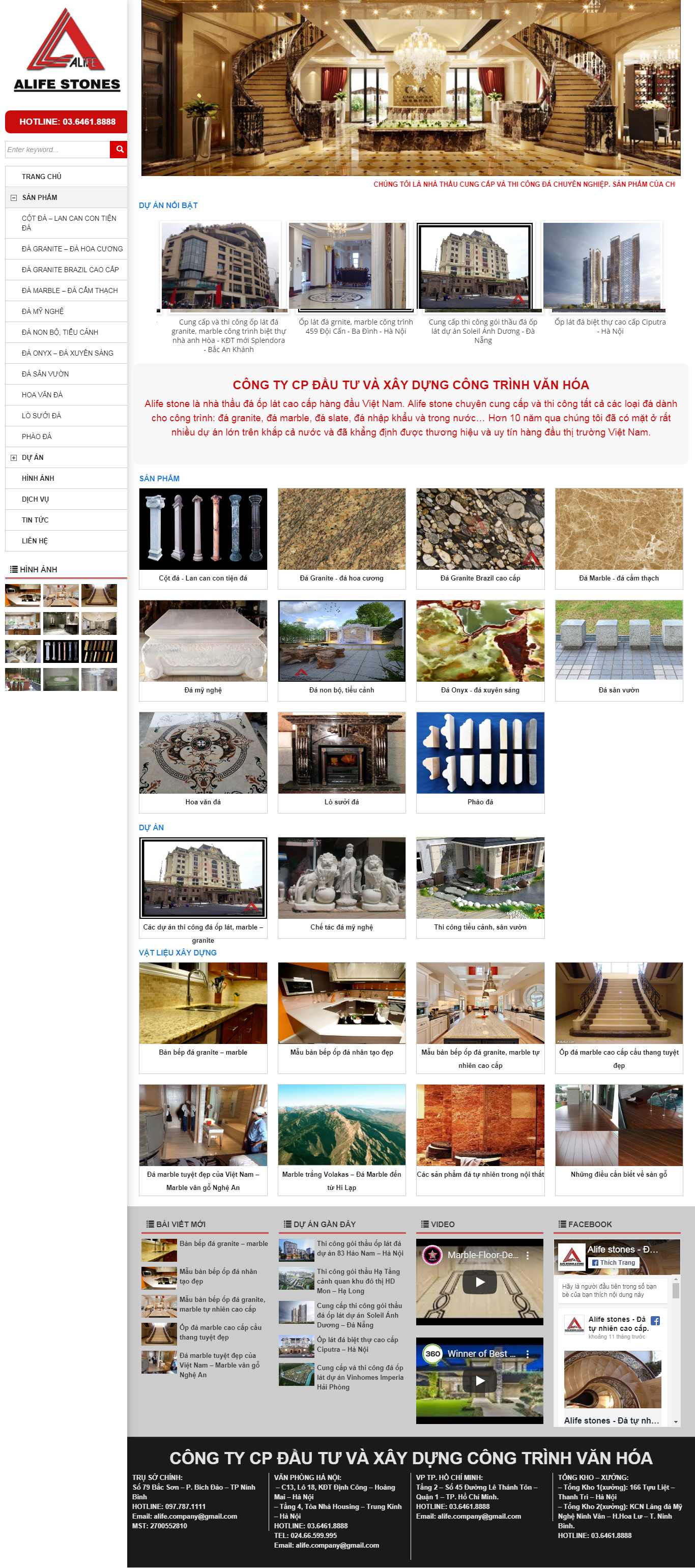 Thiết kế Website đá ốp lát - dacongtrinh.vn - VietWebGroup.Vn