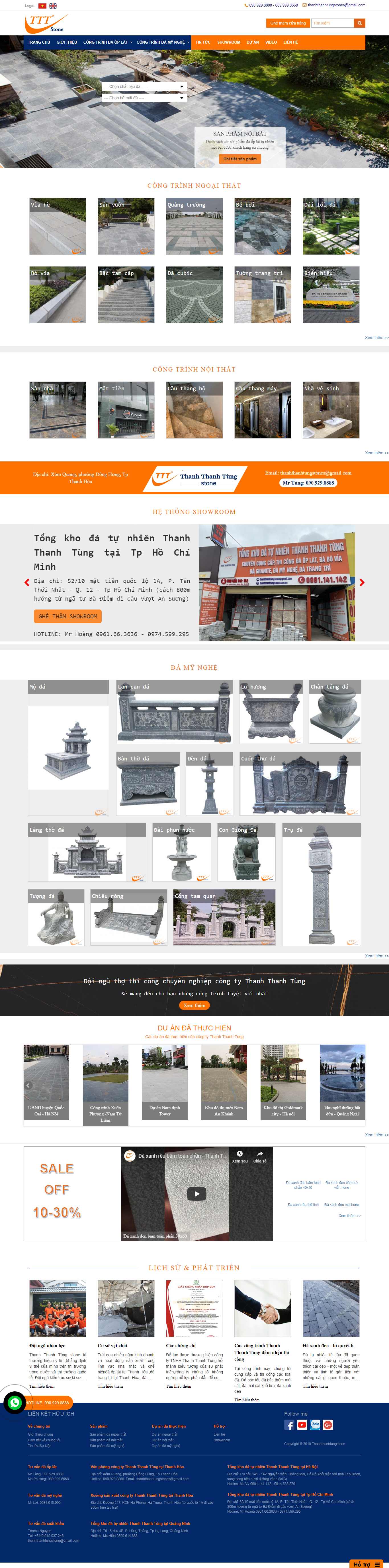 Thiết kế Website đá ốp lát - thanhthanhtungstone.com.vn - VietWebGroup.Vn