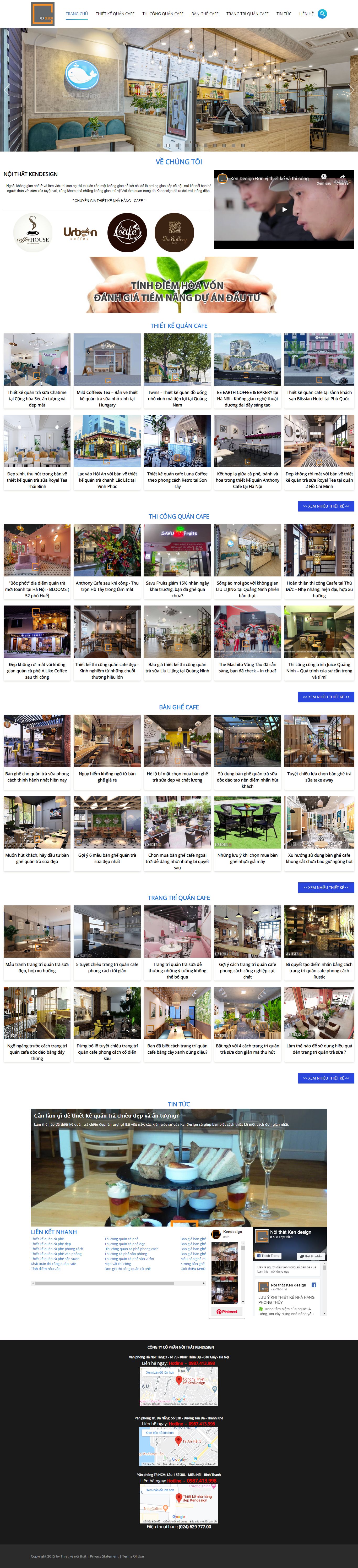 Thiết kế Website coffee - noithatcaphe.vn - VietWebGroup.Vn