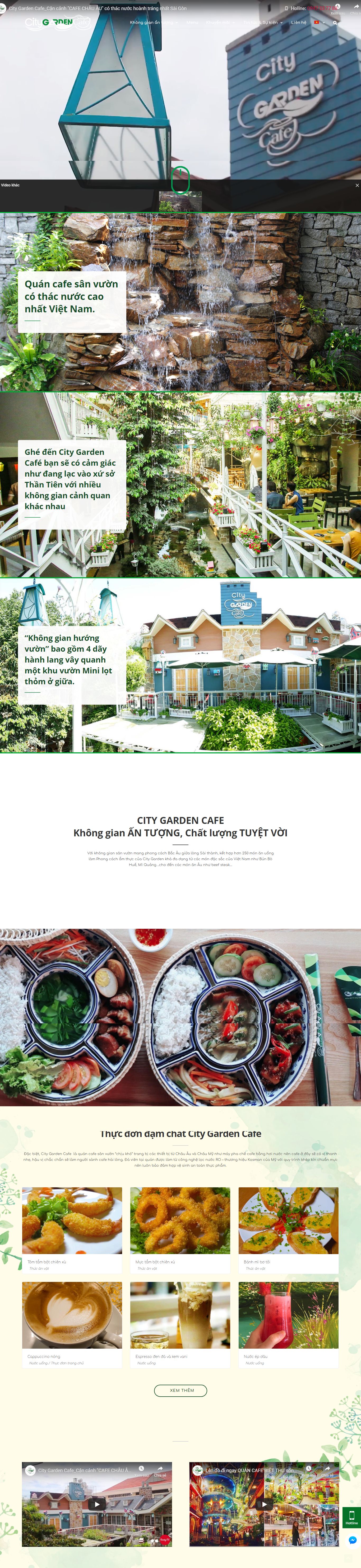 Thiết kế Website coffee - citygardencafe.com.vn - VietWebGroup.Vn