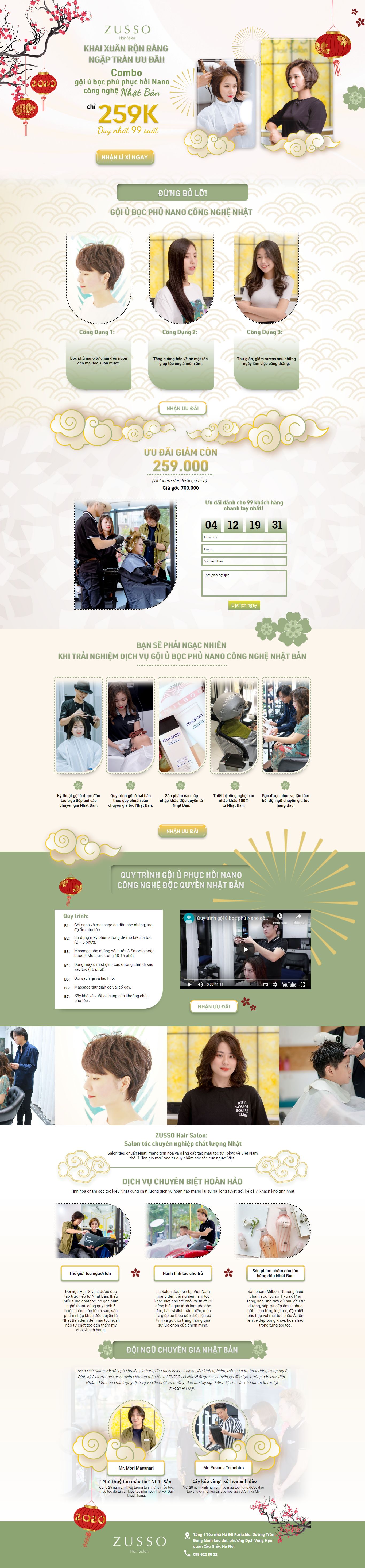 Thiết kế Website salon tóc - khuyenmai.zusso.com.vn - VietWebGroup.Vn