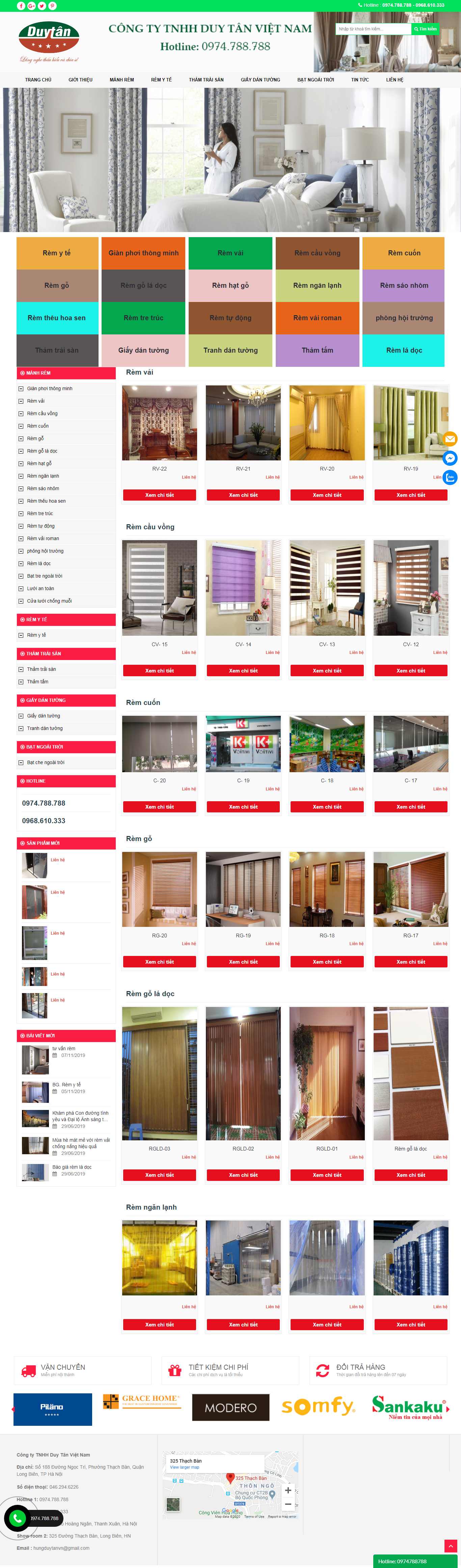 Thiết kế Website rèm cửa - remduytan.com - VietWebGroup.Vn