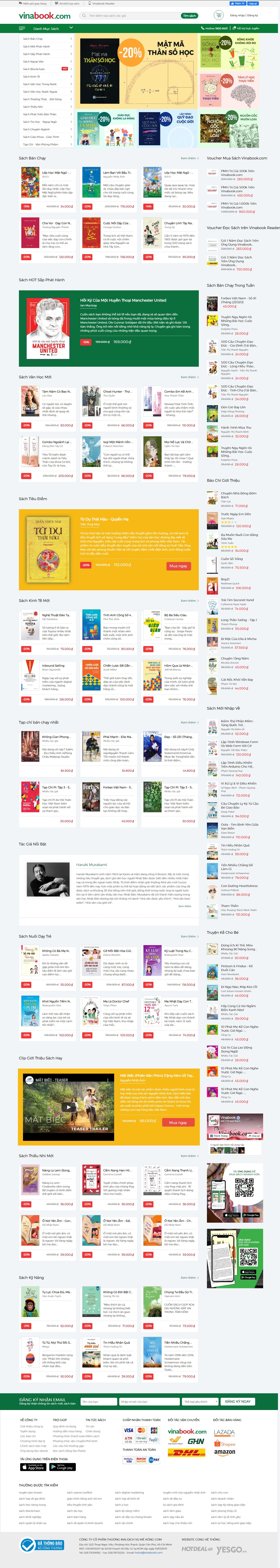Thiết kế Website bán sách - www.vinabook.com - VietWebGroup.Vn