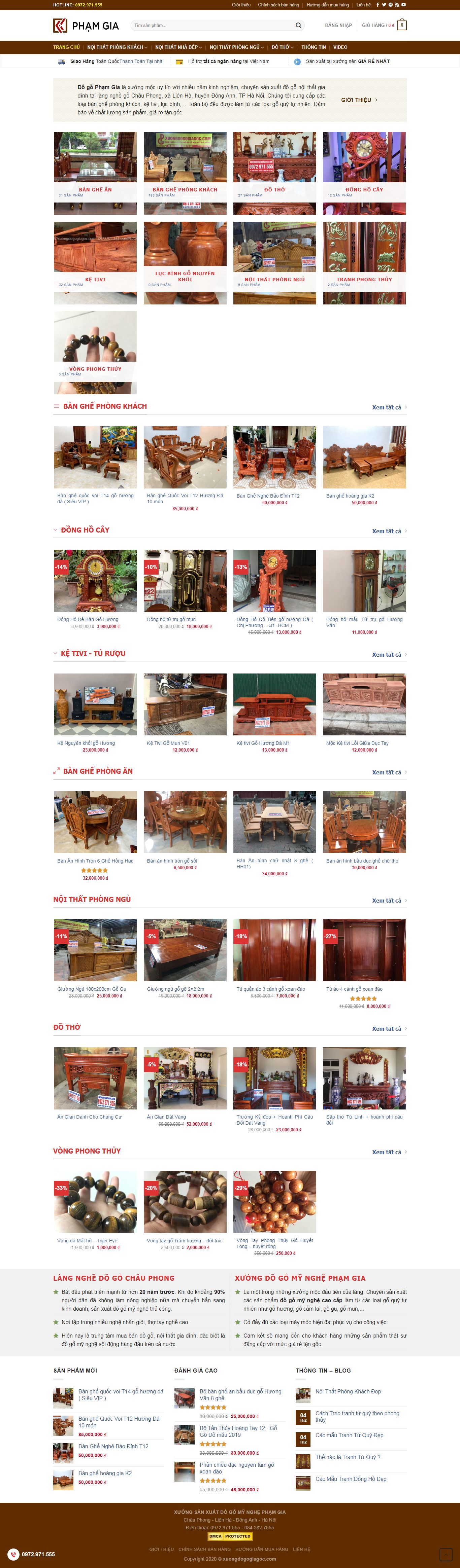 Thiết kế Website đồ gỗ - xuongdogogiagoc.com - VietWebGroup.Vn