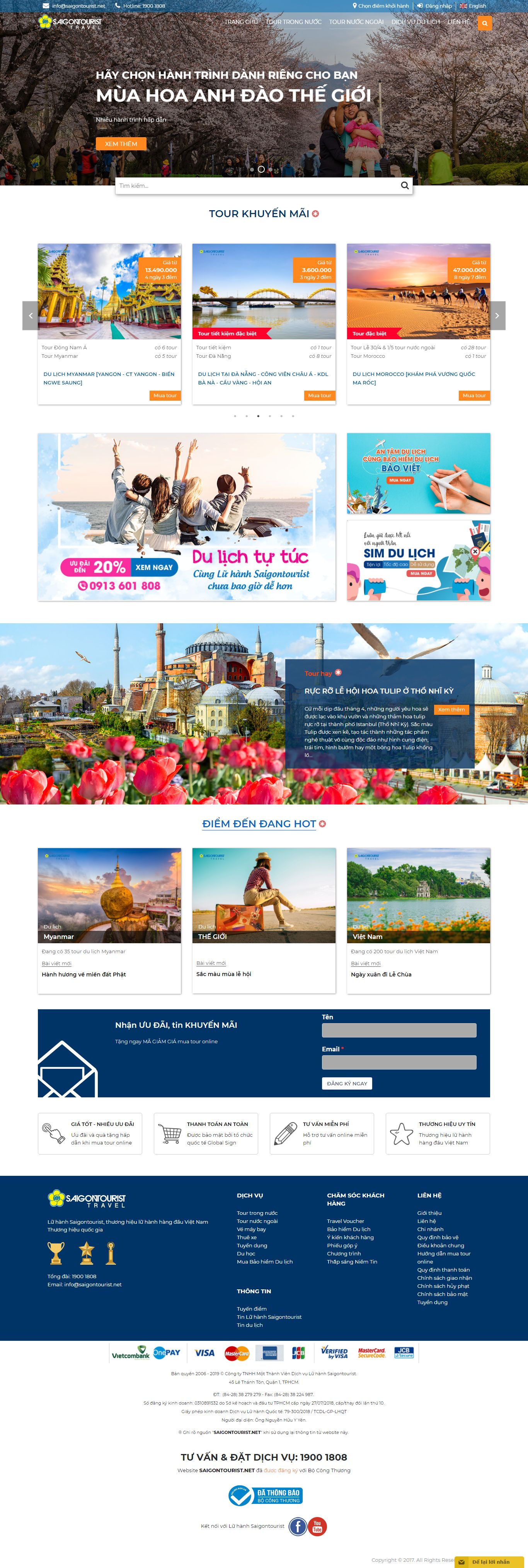 Thiết kế Website du lịch - www.saigontourist.net - VietWebGroup.Vn