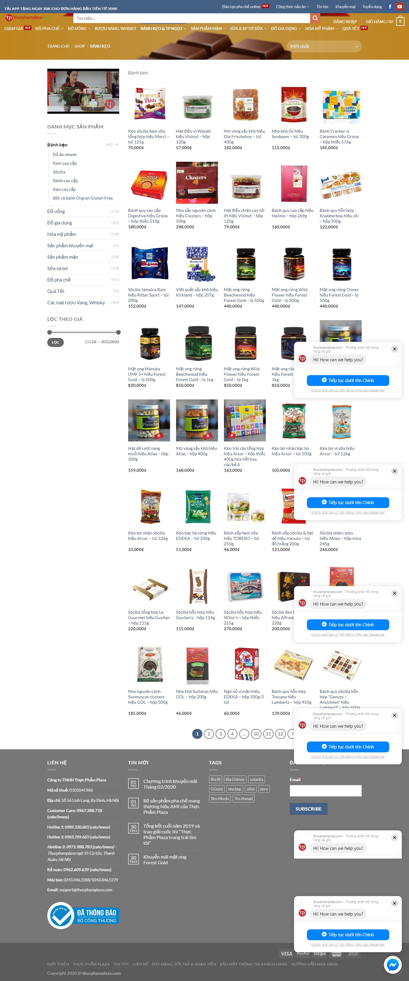 Thiết kế Website bánh kẹo - thucphamplaza.com - VietWebGroup.Vn