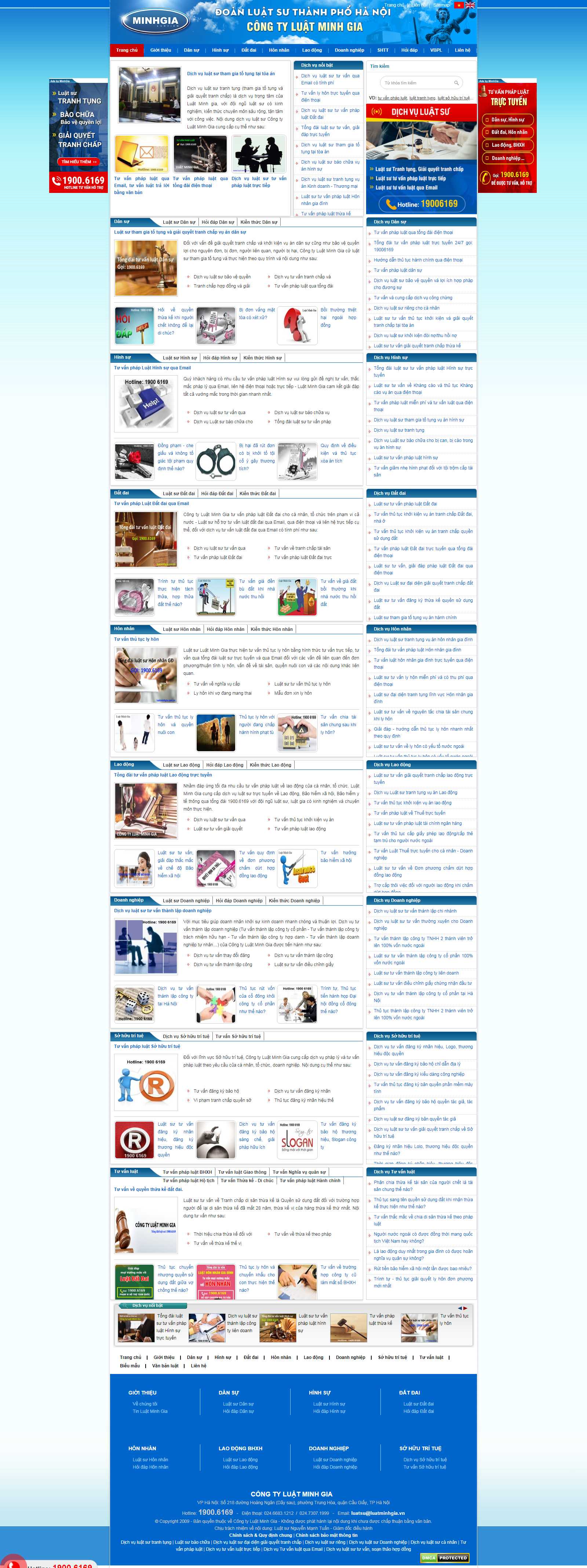 Thiết kế Website luật - luatminhgia.com.vn - VietWebGroup.Vn