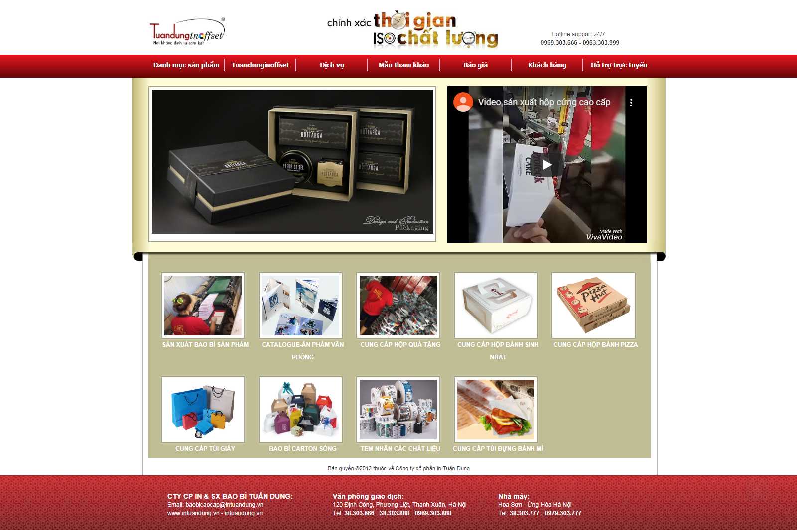Thiết kế Website in ấn - intuandung.vn - VietWebGroup.Vn