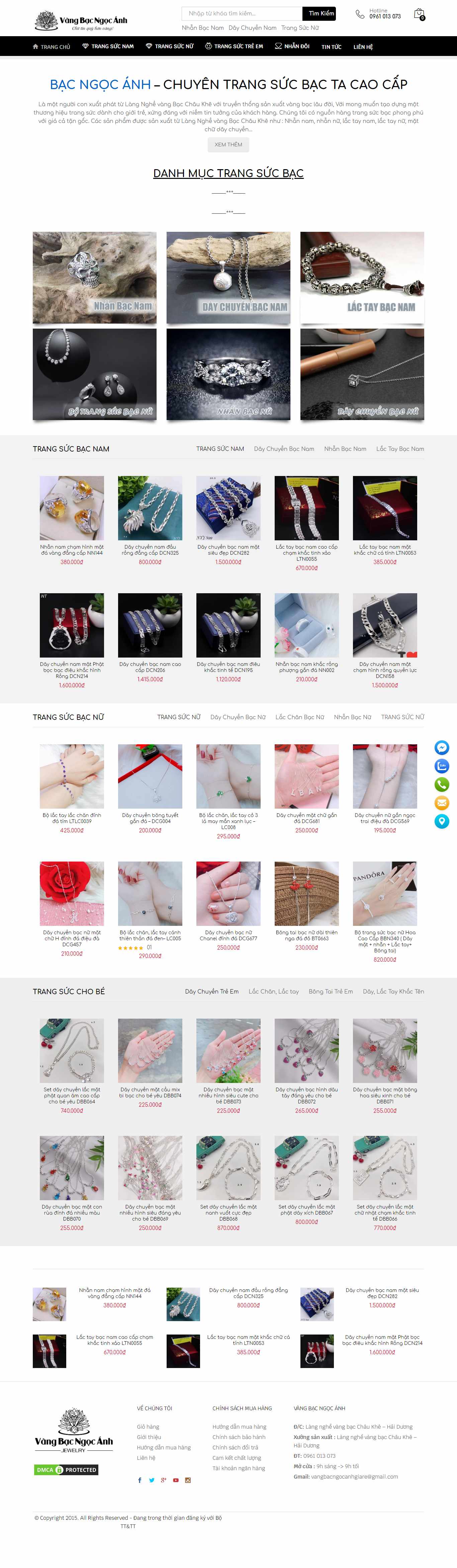 Thiết kế Website trang sức - vangbacngocanh.com - VietWebGroup.Vn