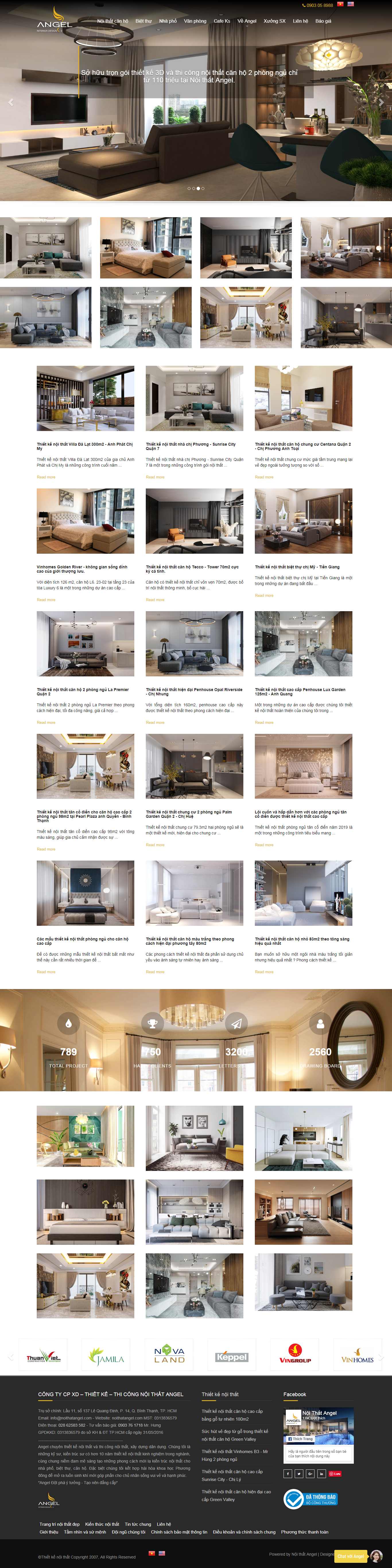 Thiết kế Website nội thất - noithatangel.com - VietWebGroup.Vn
