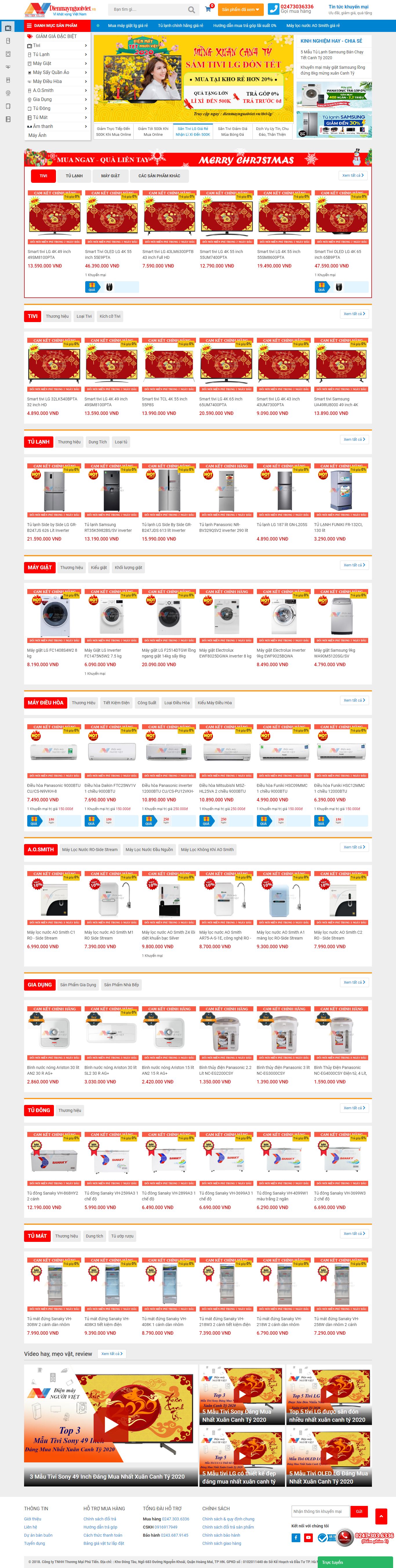 Thiết kế Website siêu thị điện máy - dienmaynguoiviet.vn - VietWebGroup.Vn