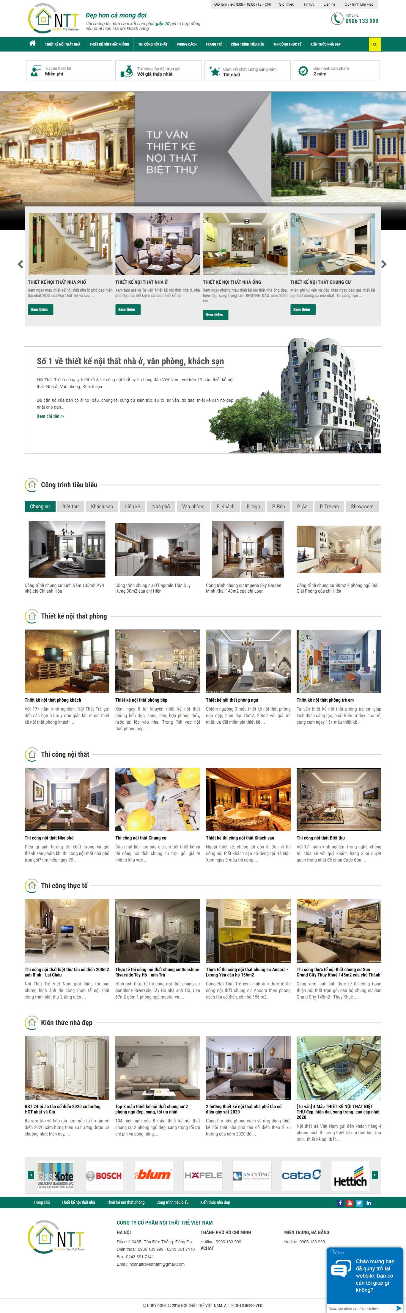 Thiết kế Website nội thất - noithattrevietnam.com - VietWebGroup.Vn