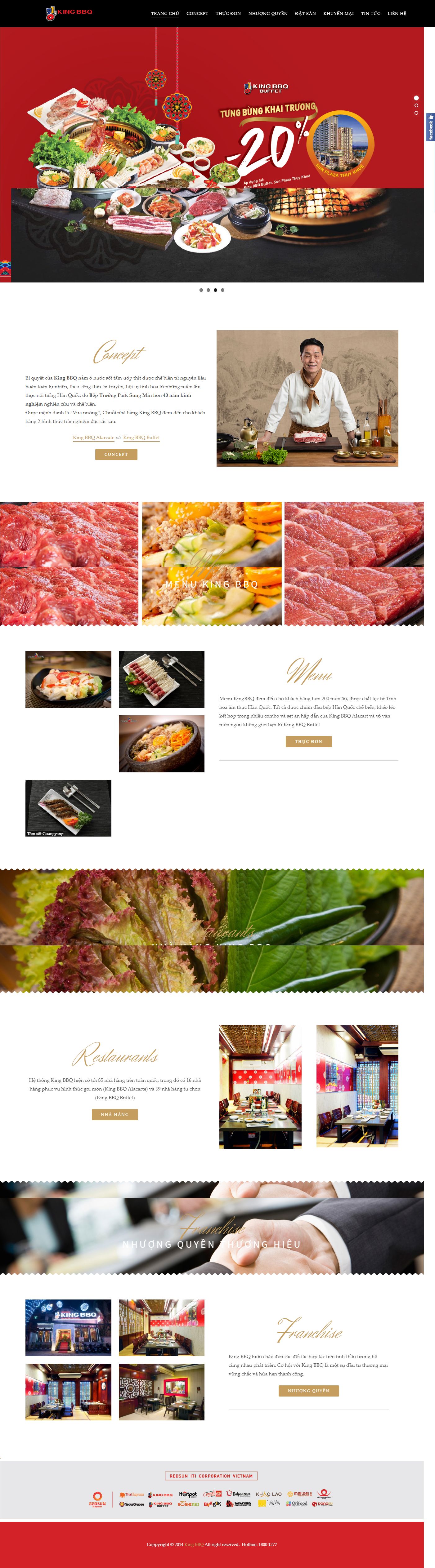 Thiết kế Website nhà hàng - kingbbq.com.vn - VietWebGroup.Vn